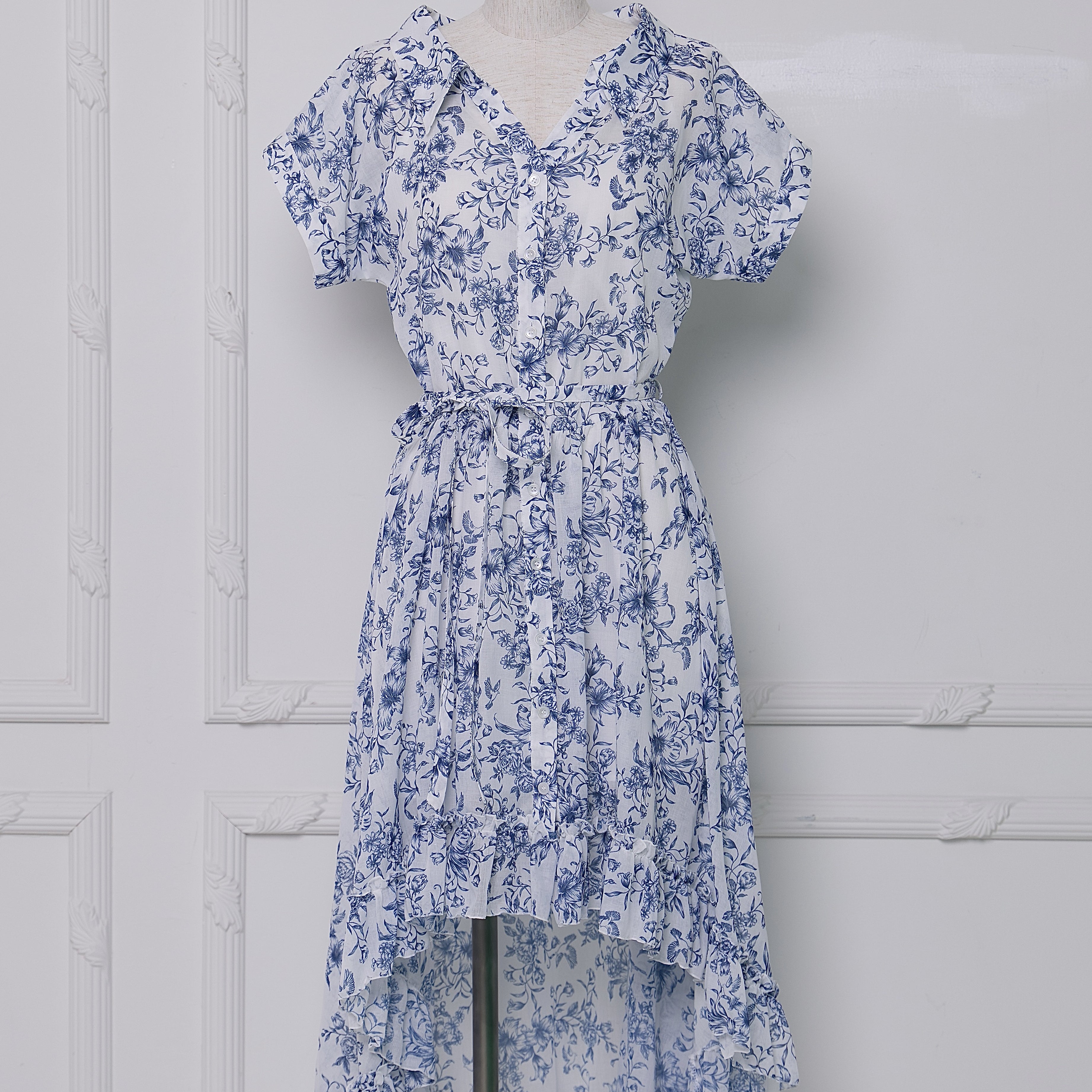 Toile de Jouy Tail Dress