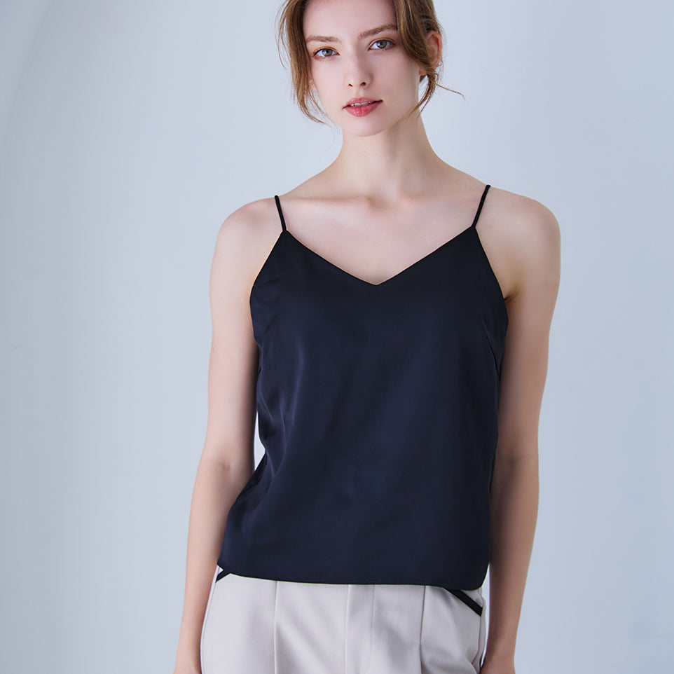 Satin cup in camisole