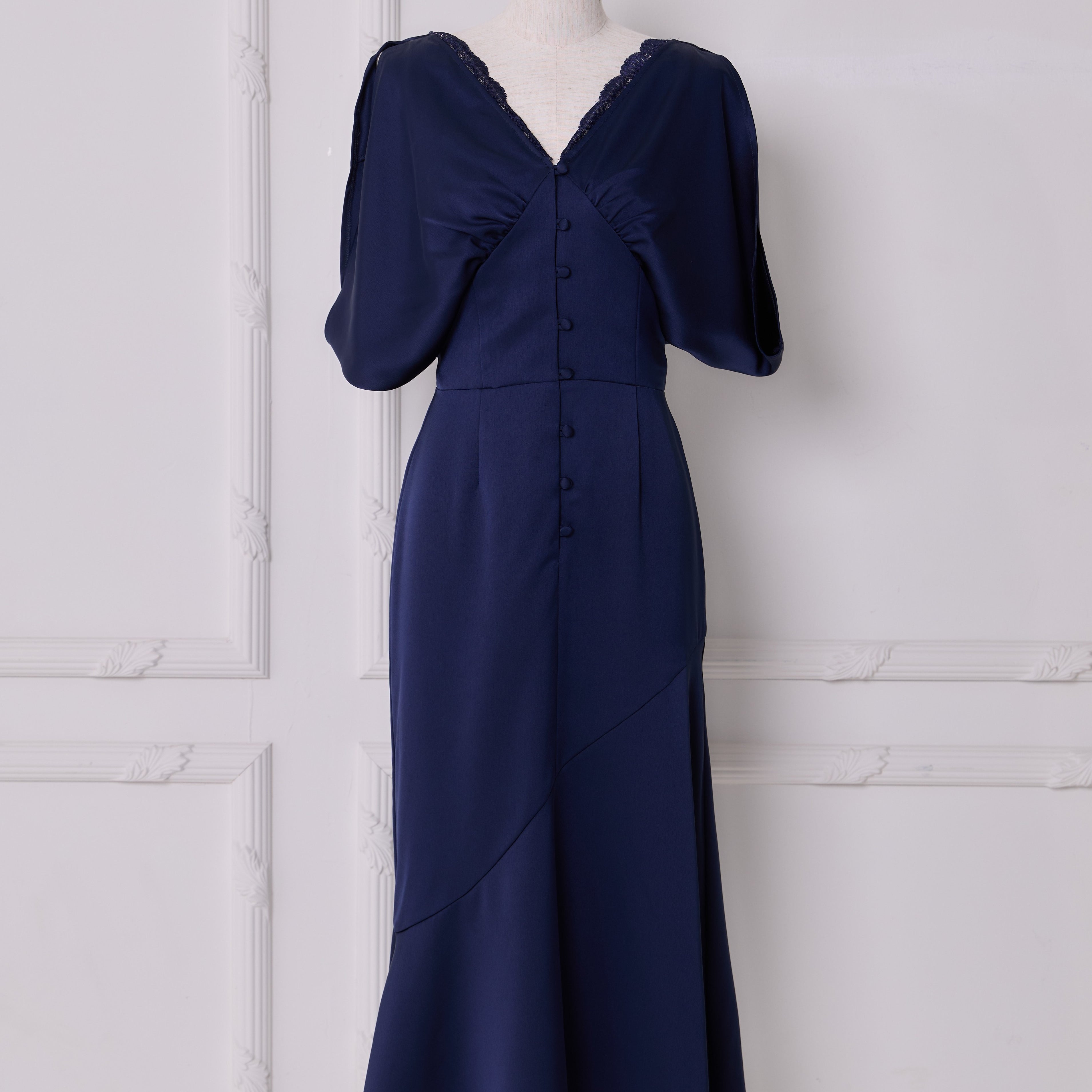 Drape Satin Dress