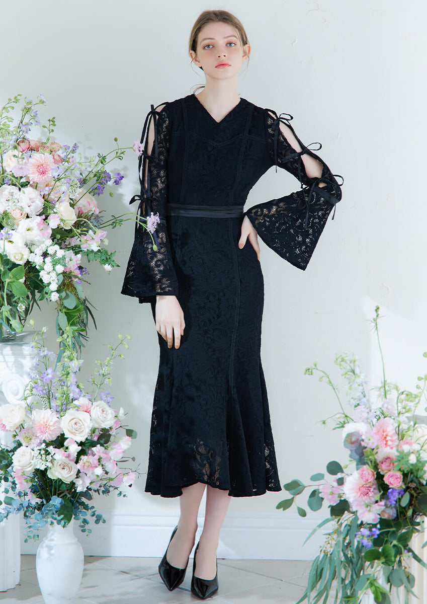 Rちゃん riu Milpa lace mermaid dress 黒ドレス（Milpa lace mermaid  