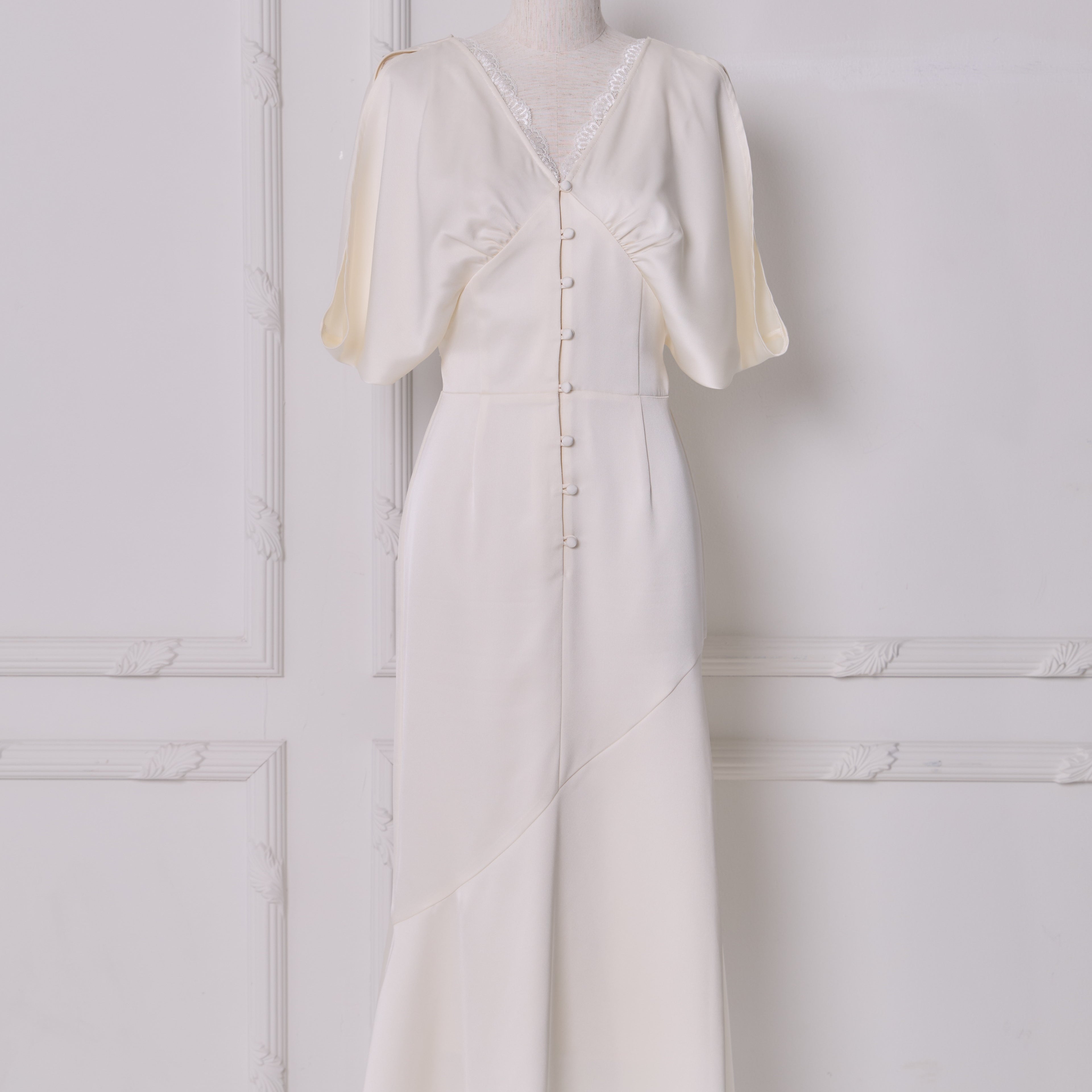 Drape Satin Dress