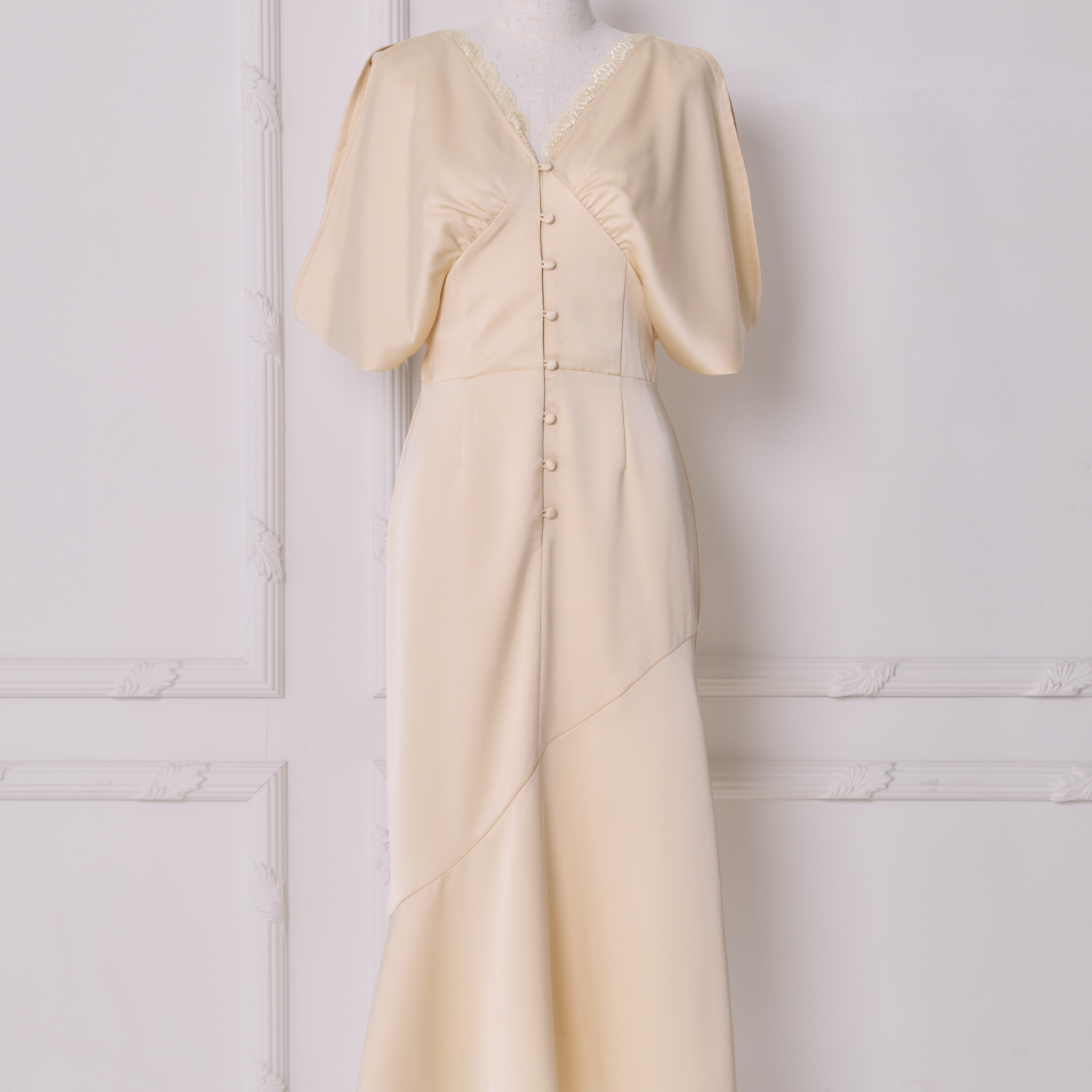 Drape Satin Dress