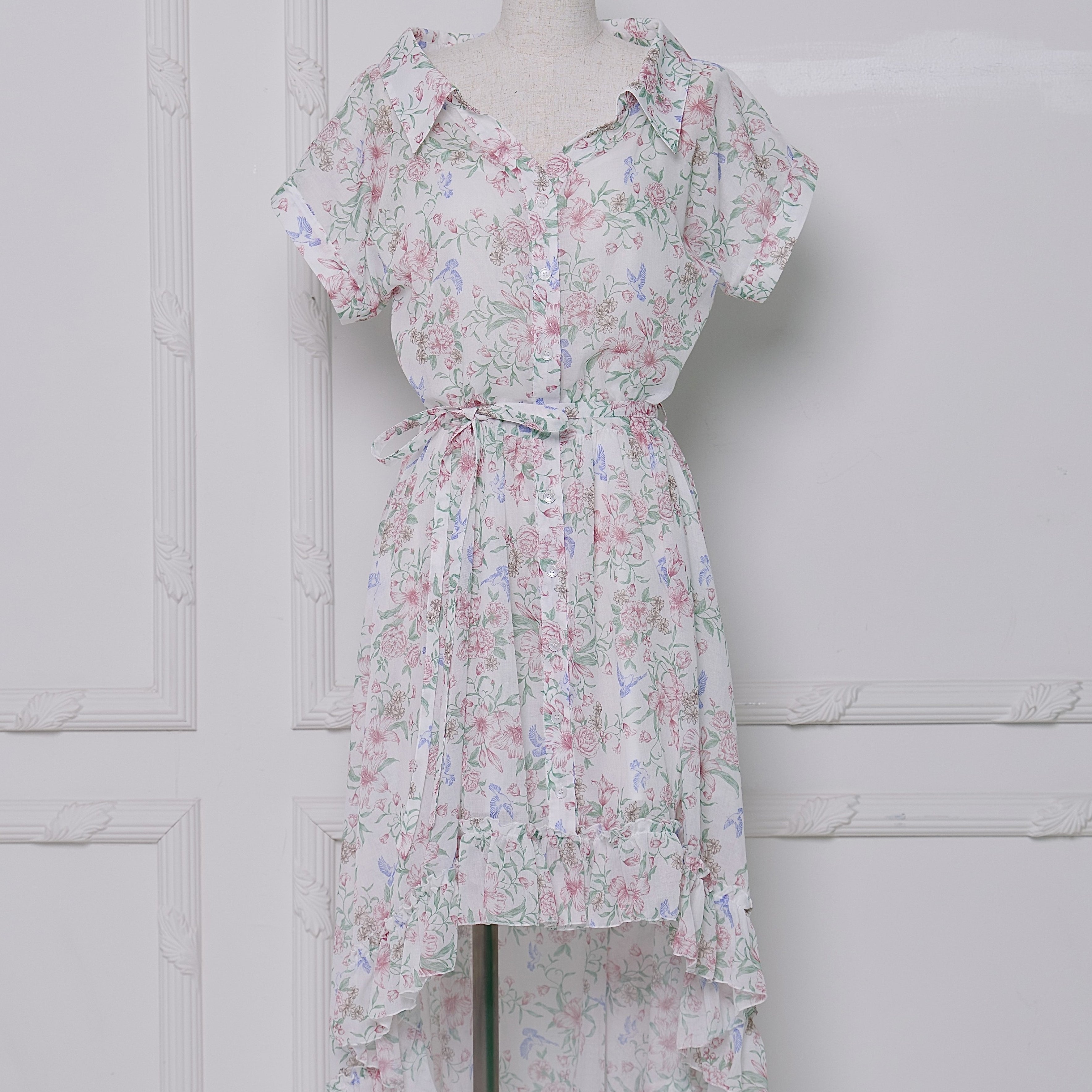 Toile de Jouy Tail Dress