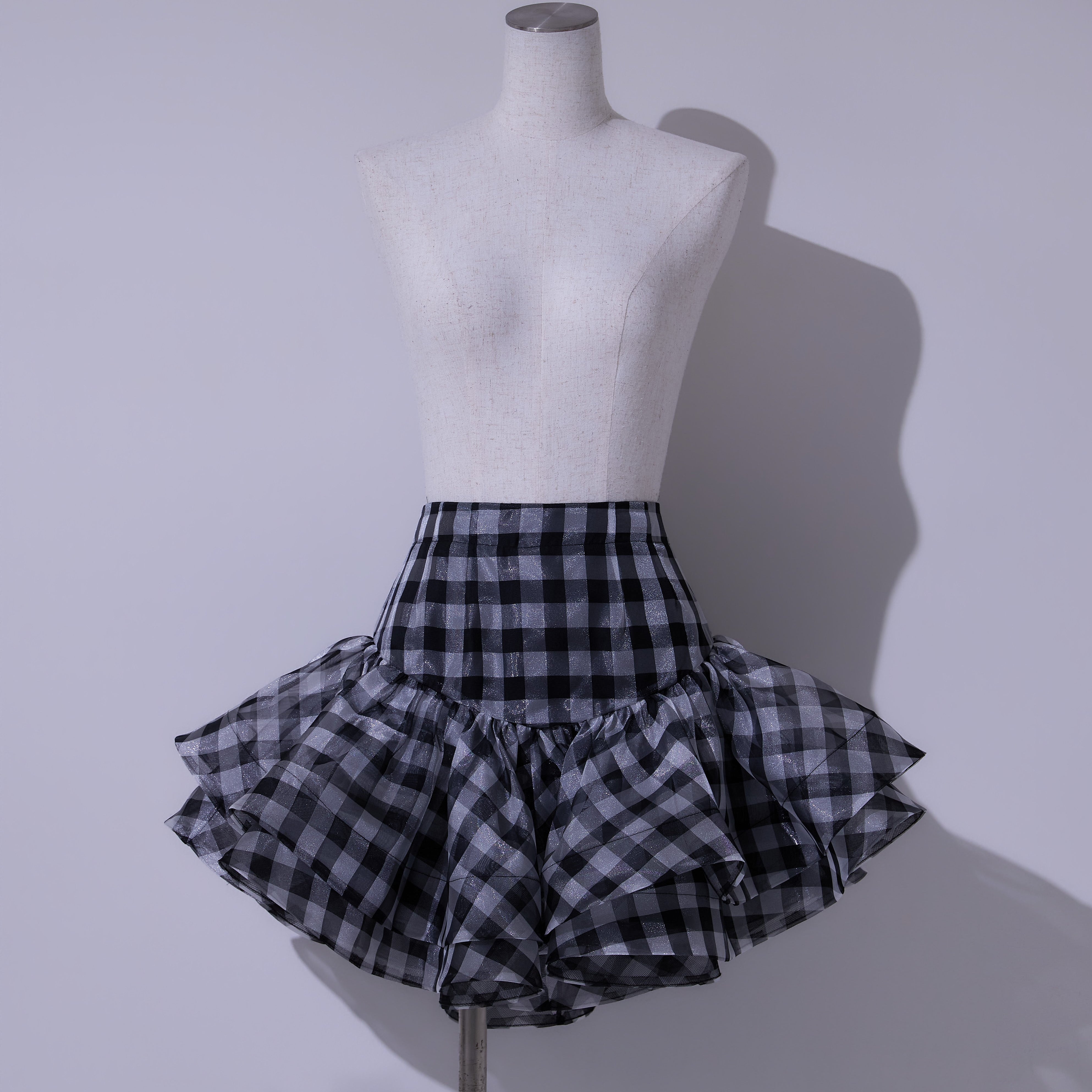 Volée Check Mini Skirt