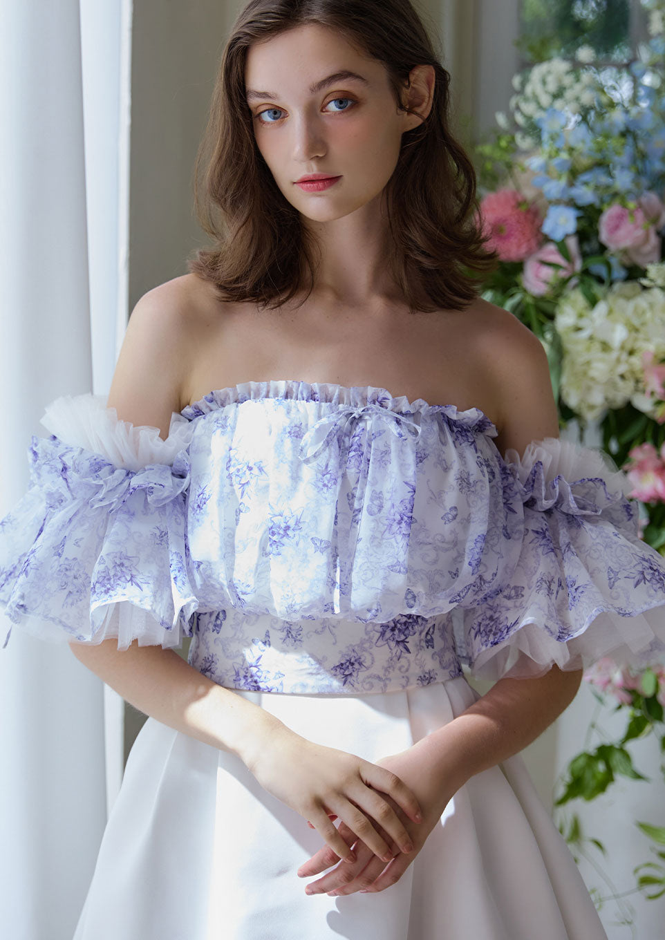 Riu Gather off shoulder topsd.i.a 平成ギャルロックファー