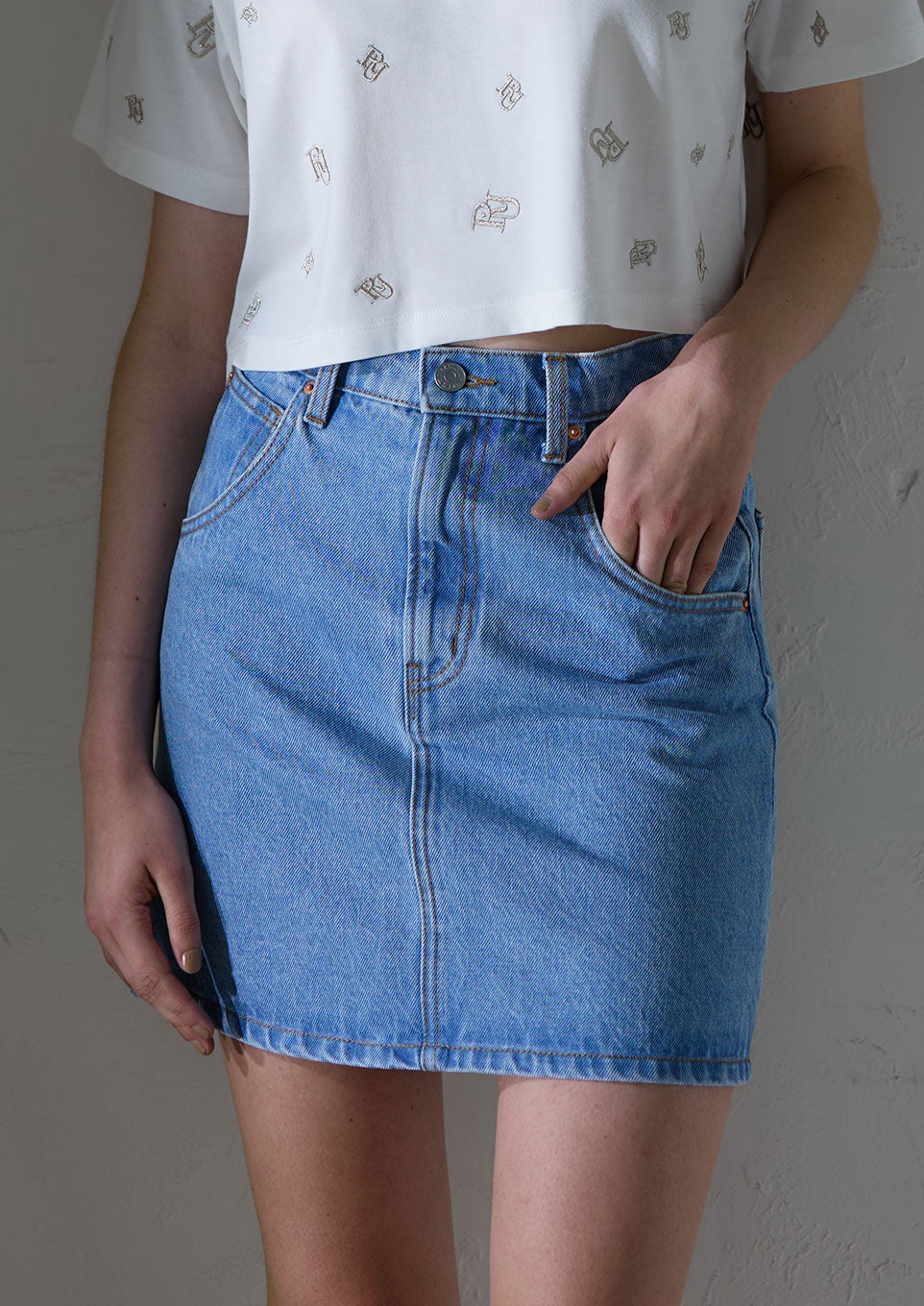 スカート riu Short denim skirt riu short denim skirt