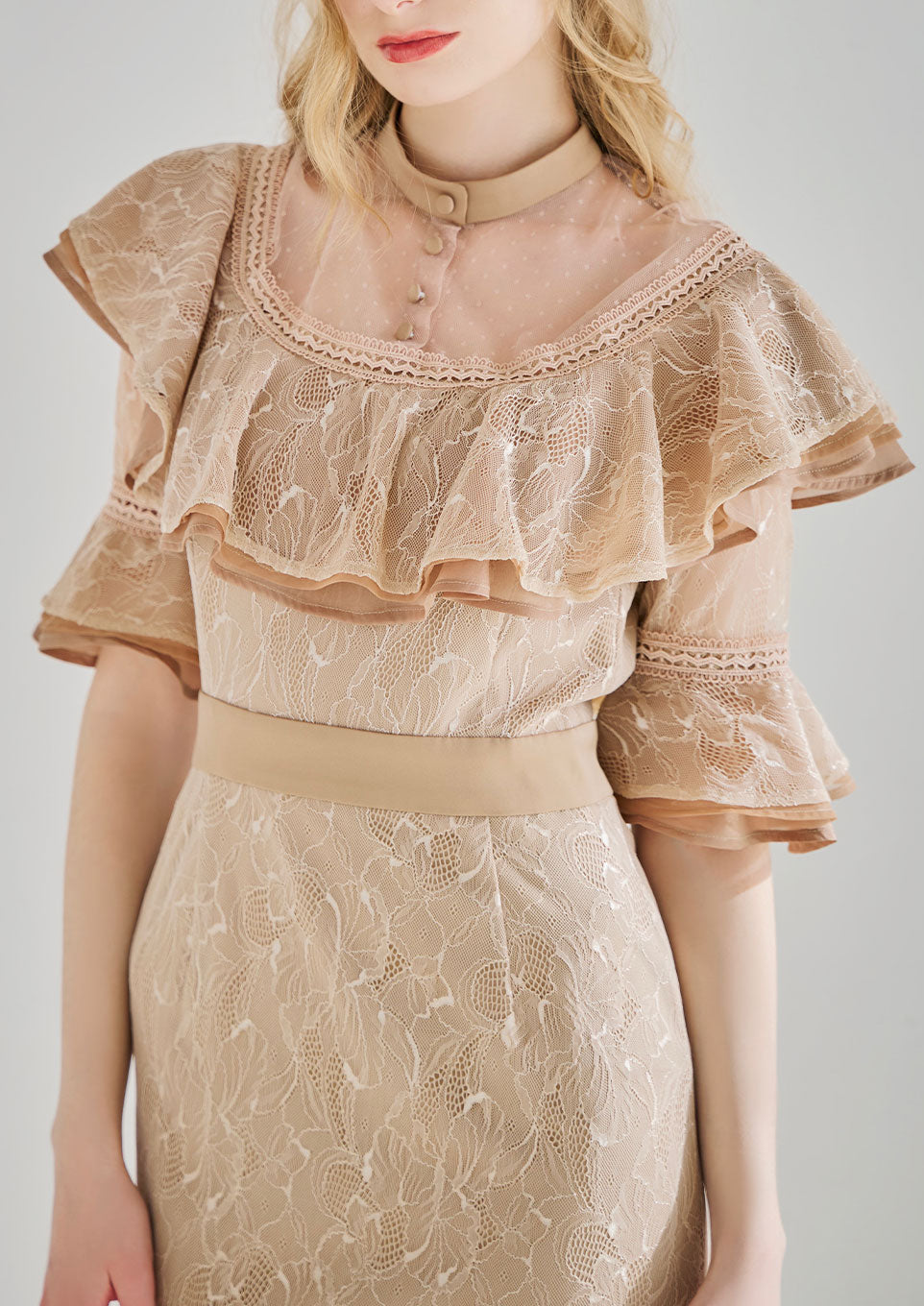 AMAIL オケージョンドレス】beige dress