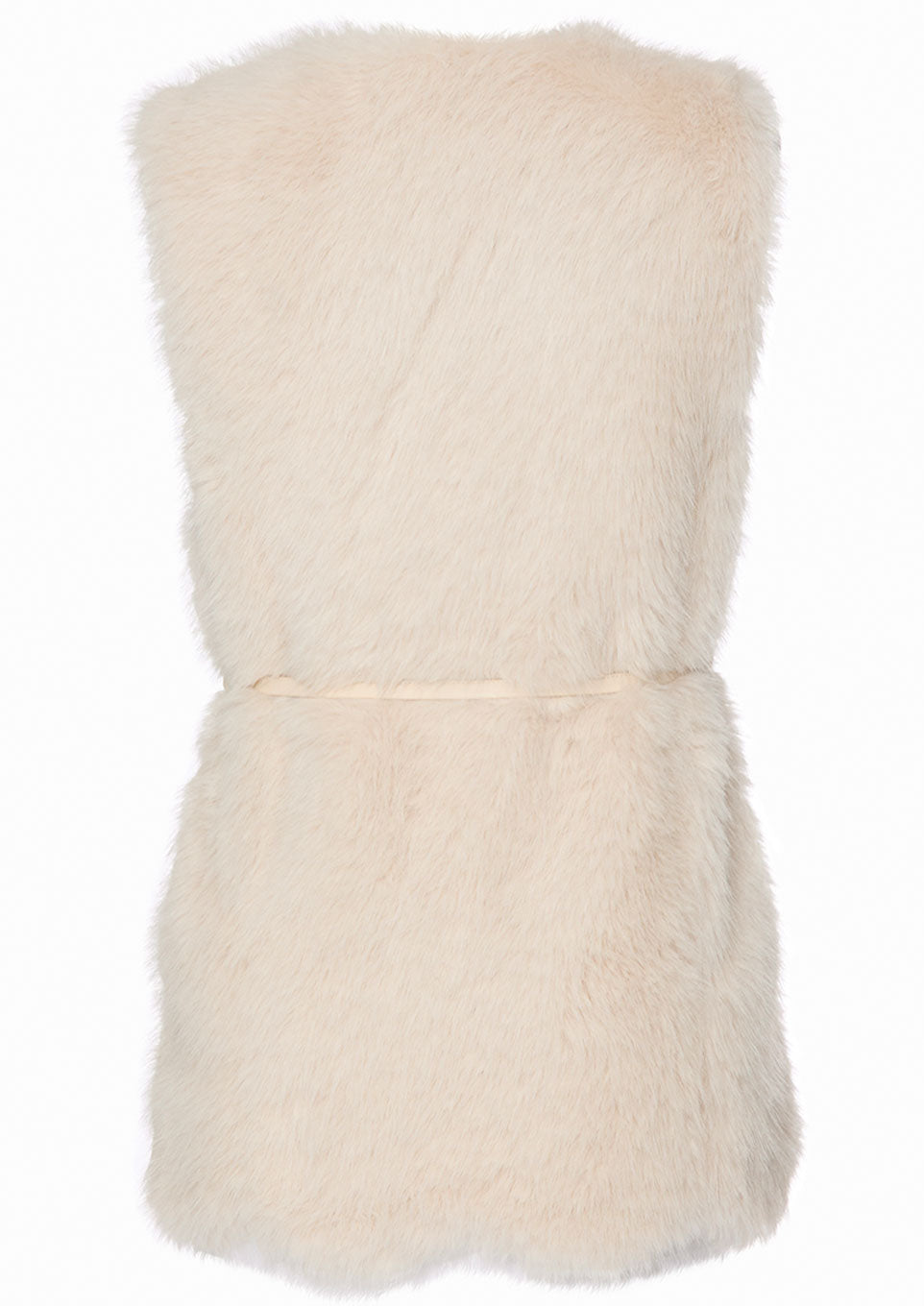 ファーベスト フォックスファー ホワイト Riu ウールFOX ファーベスト