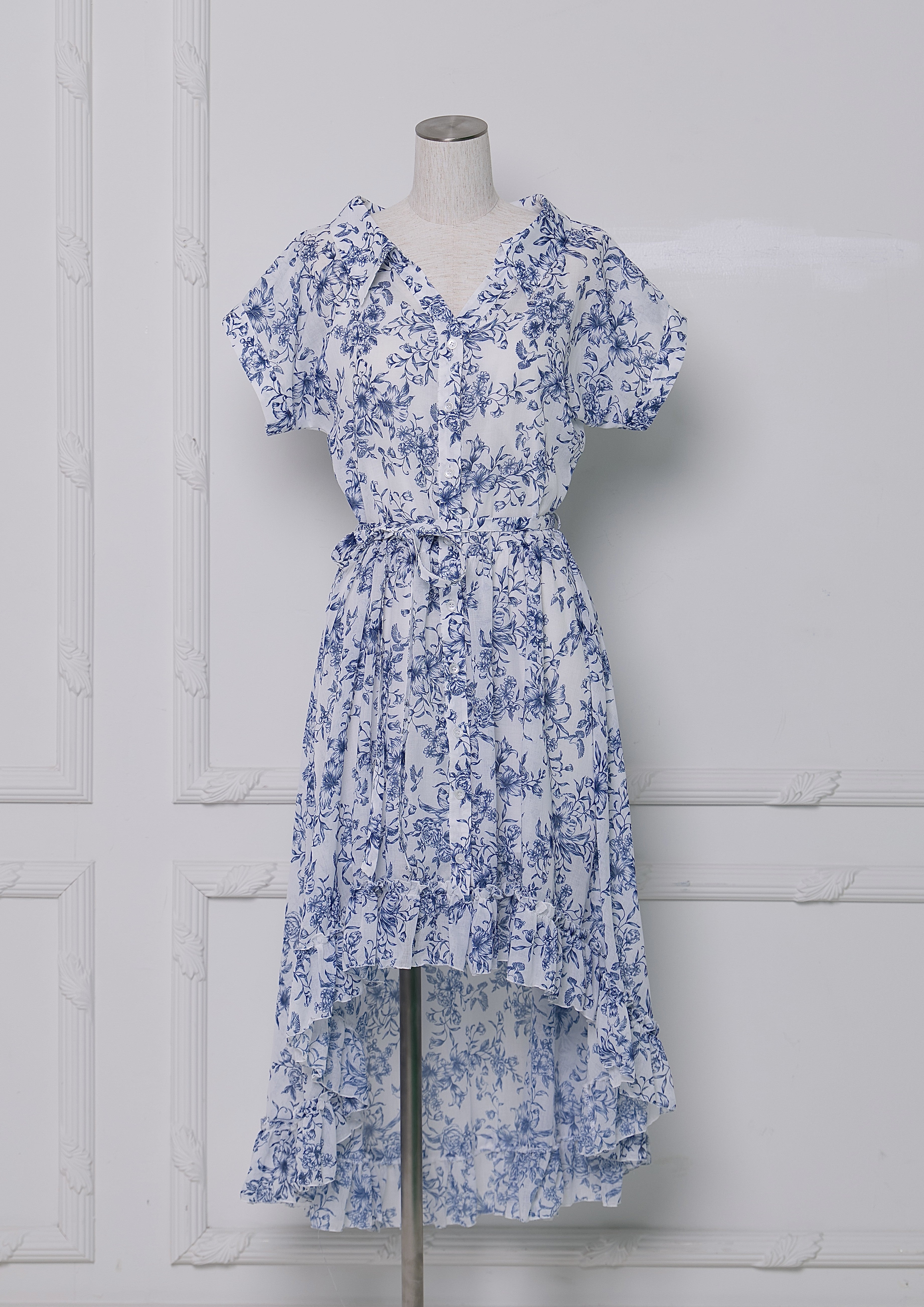 Toile de Jouy Tail Dress
