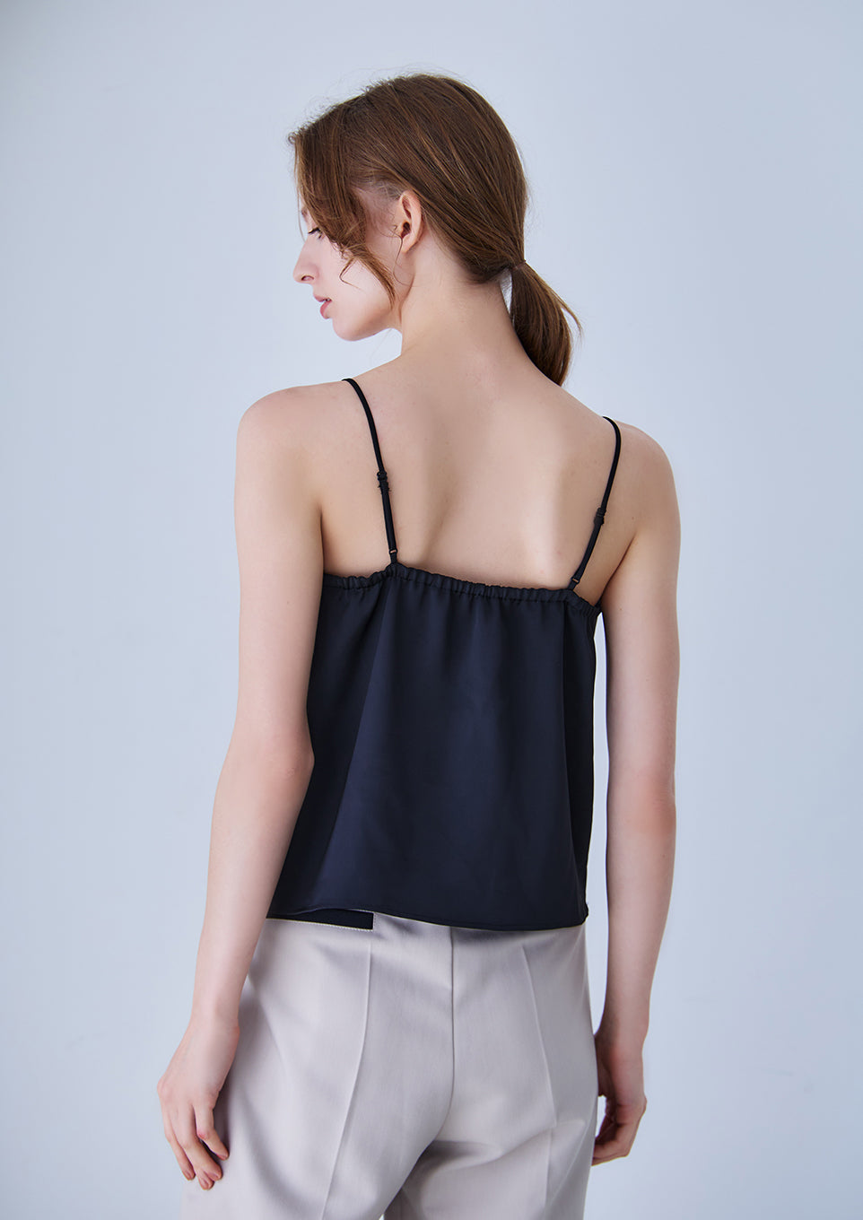 Satin cup in camisole