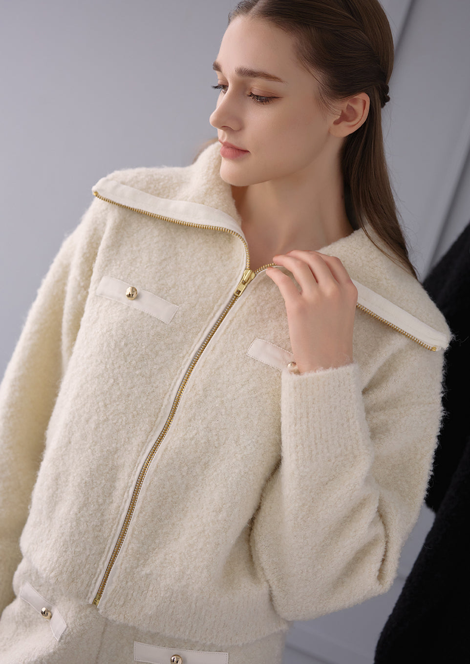 Boucle knit tops×short pants – Riu