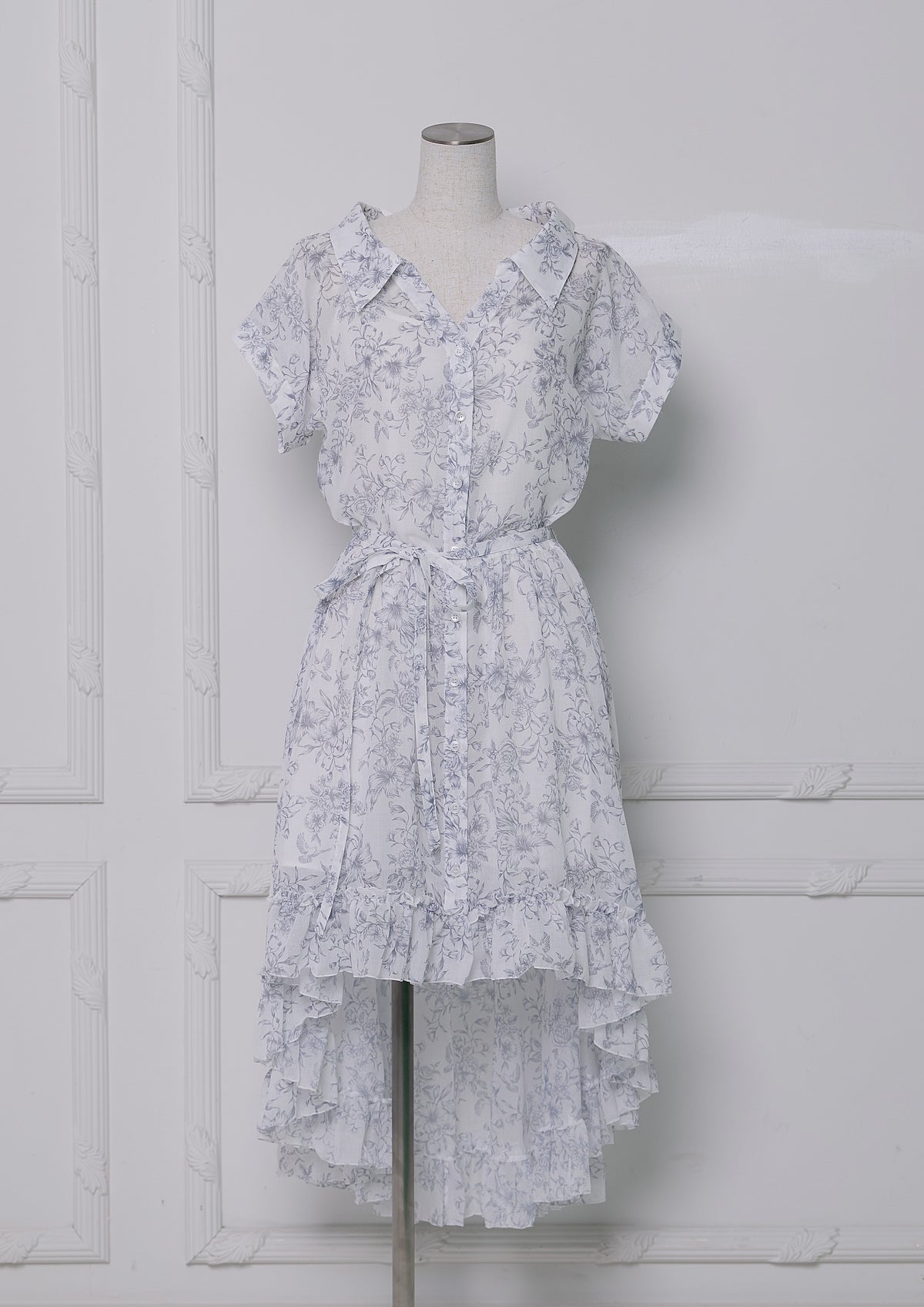 Toile de Jouy Tail Dress