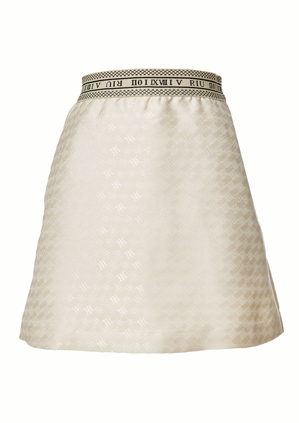 Monogram jacquard pullover×short skirt Monogrammed jacquard skirt Blue for Women | Maje
