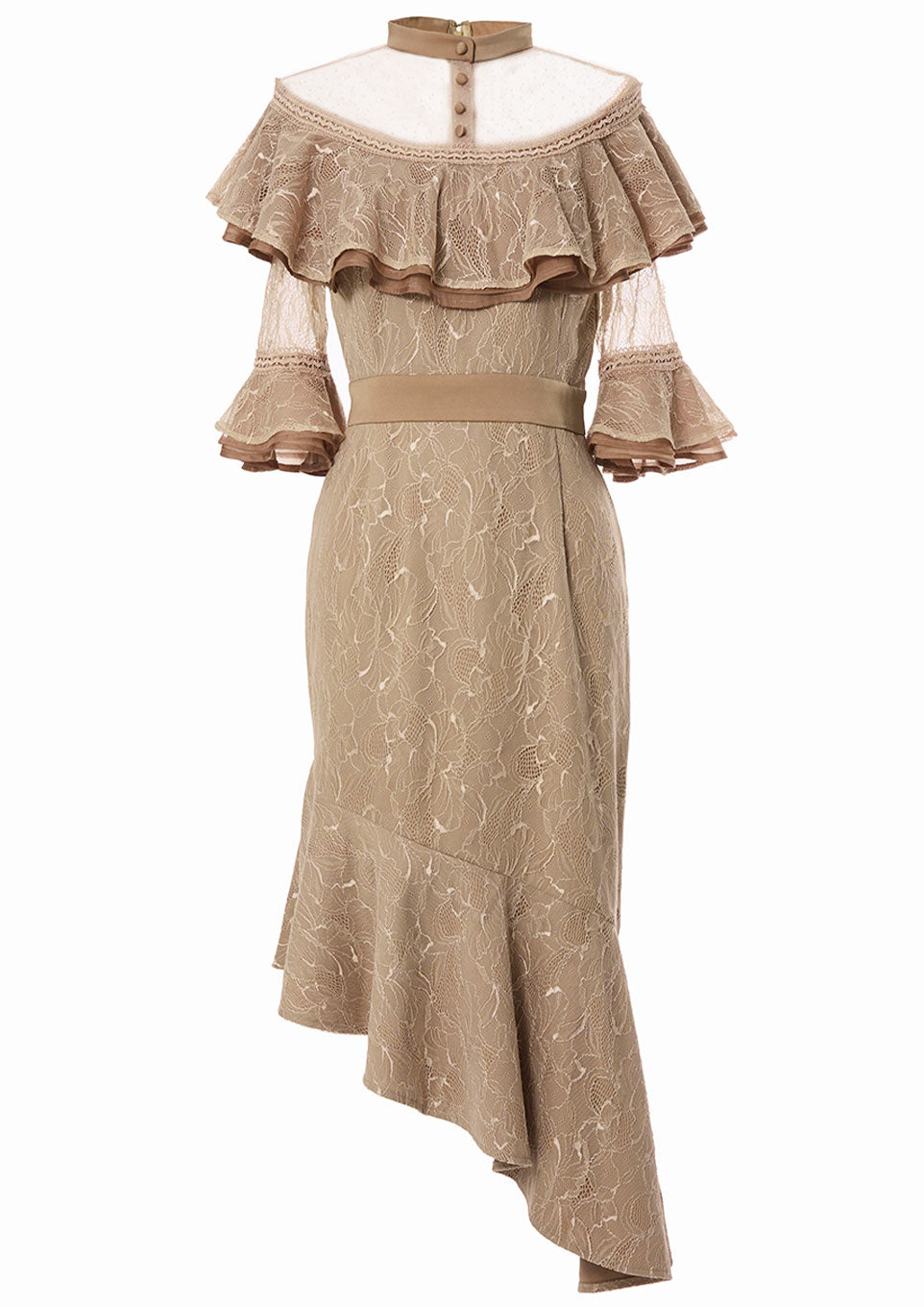 Lace asymmetry hem dress – Riu