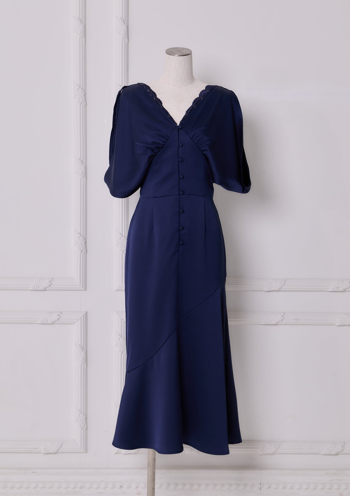 Drape Satin Dress