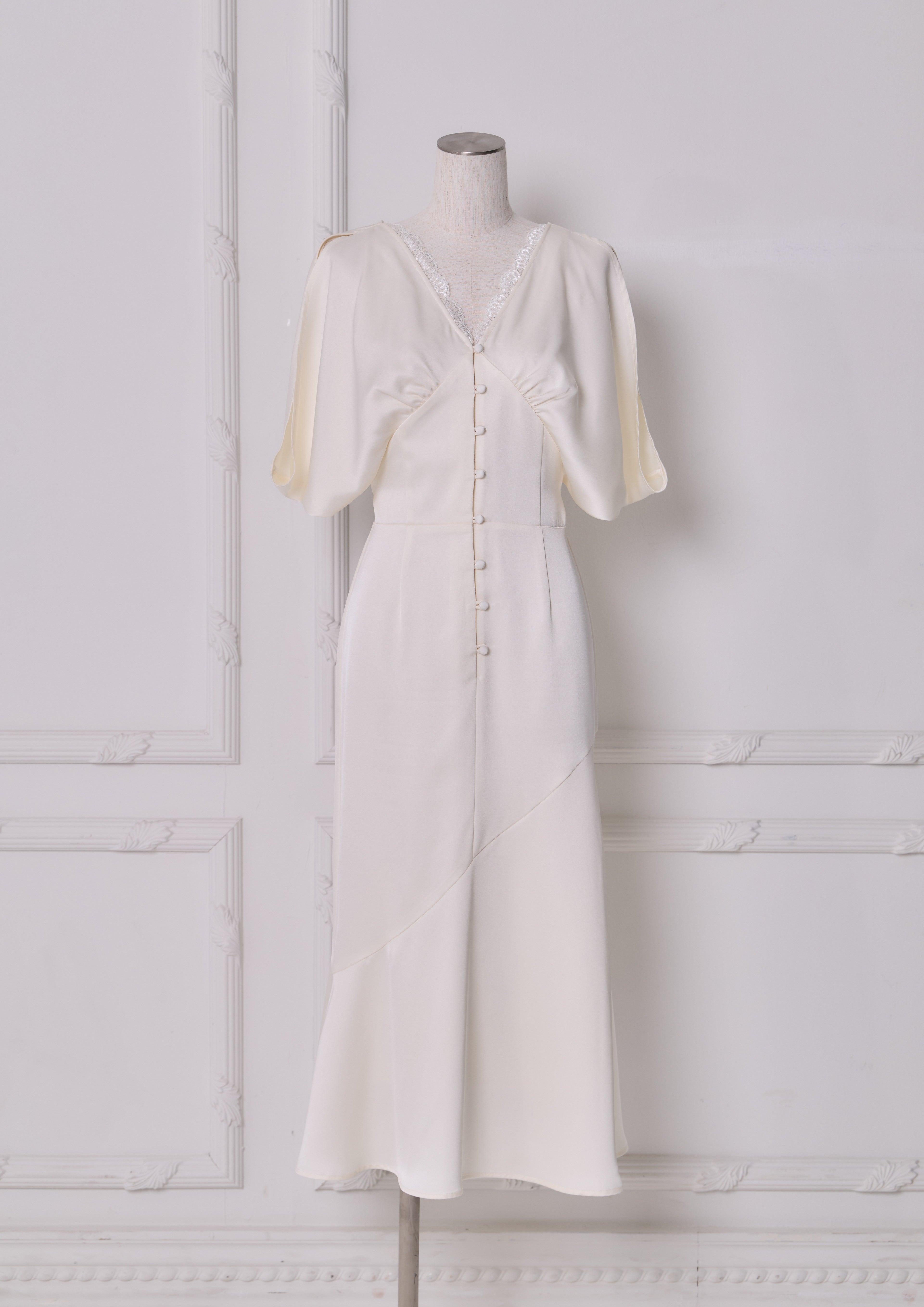 Drape Satin Dress