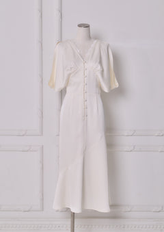 Drape Satin Dress