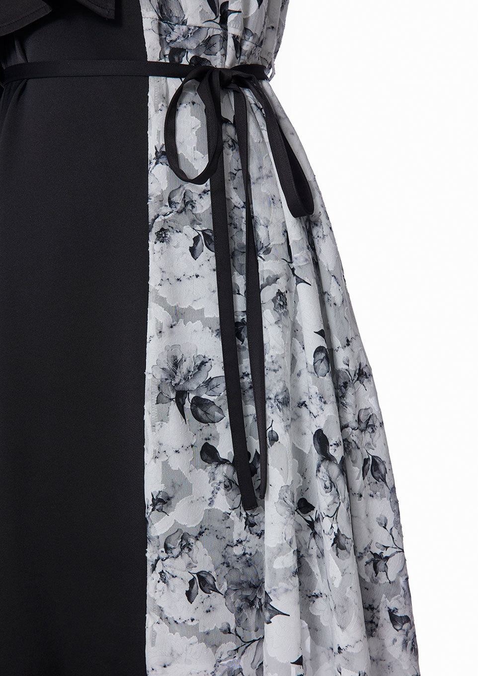 ワンピース Riu flower&marble dress Riu Flower&marble dress Black