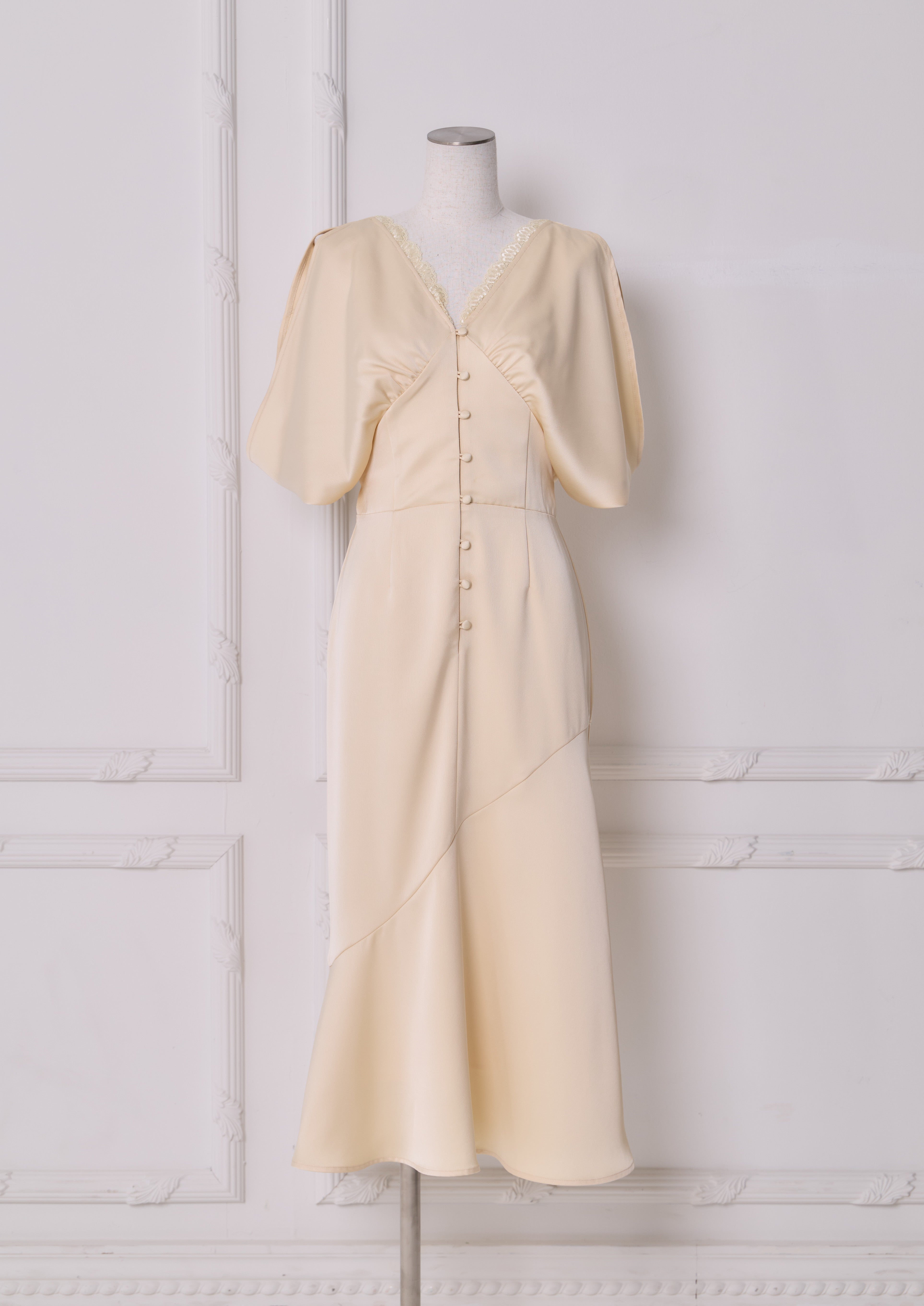 Drape Satin Dress