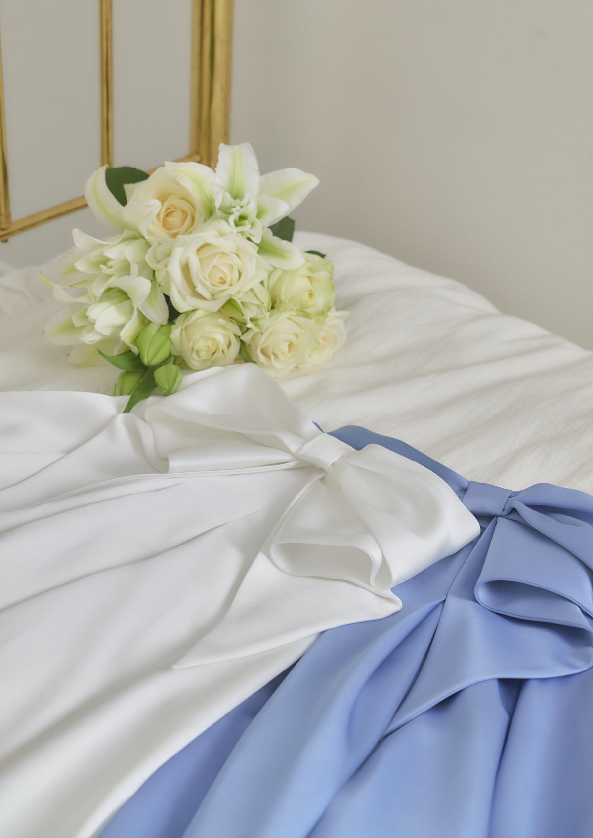 Drape Ribbon Flare Skirt