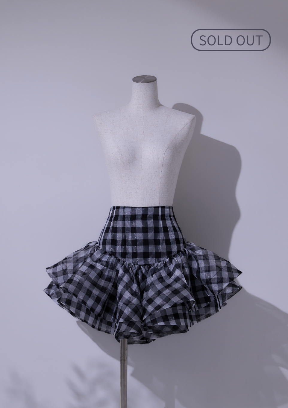 Volée Check Mini Skirt