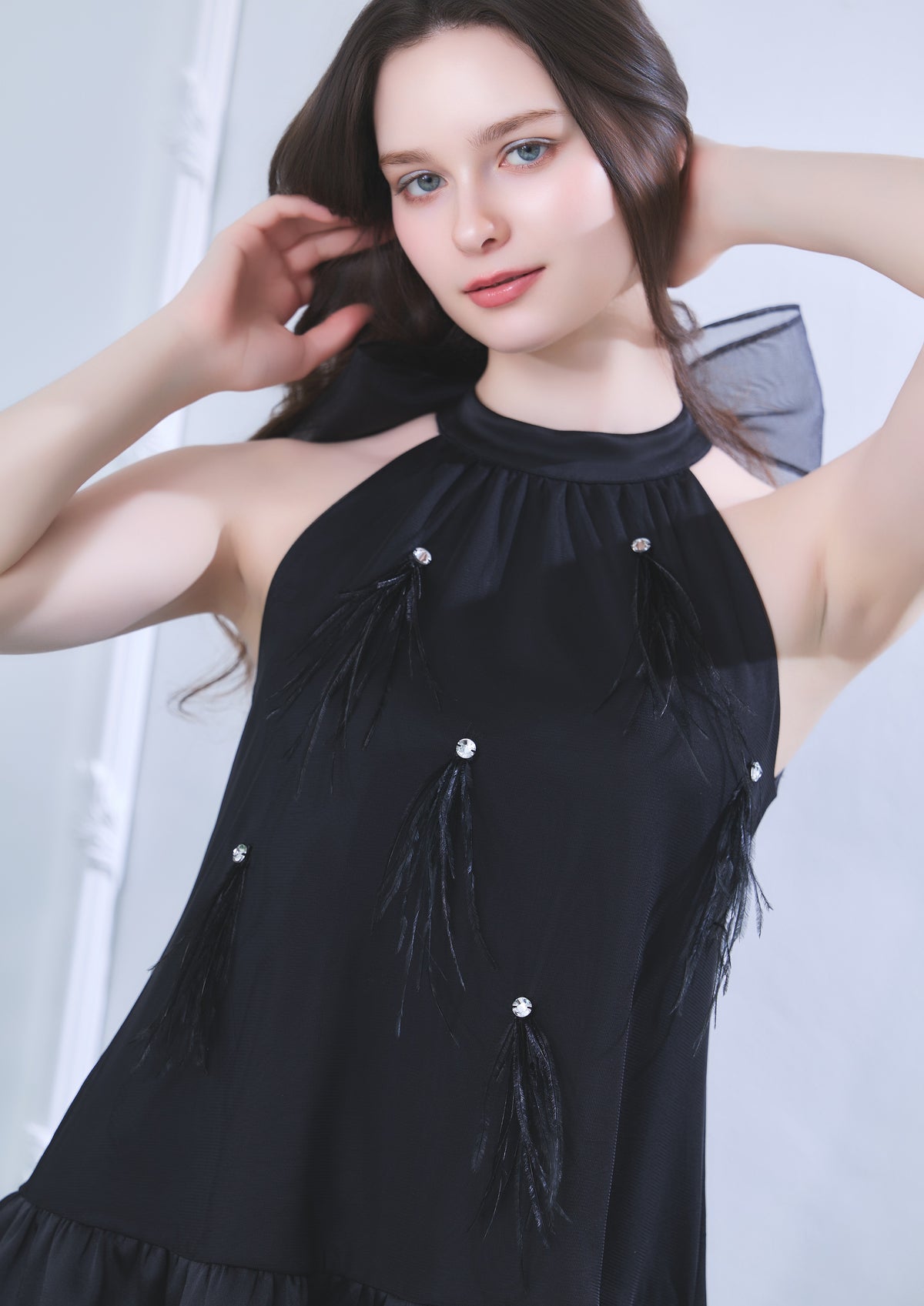 Plume Bijou Mini Dress