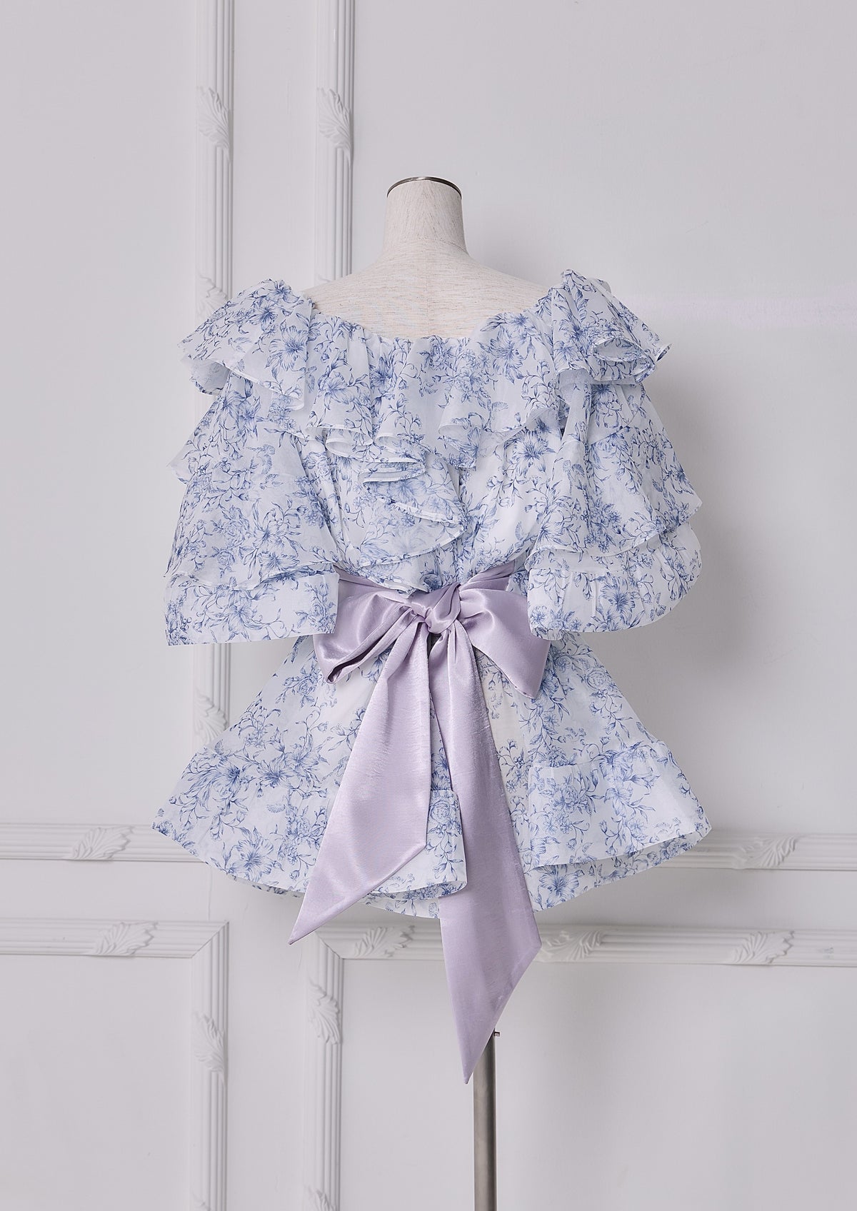 Toile de Jouy Ruffle Tops