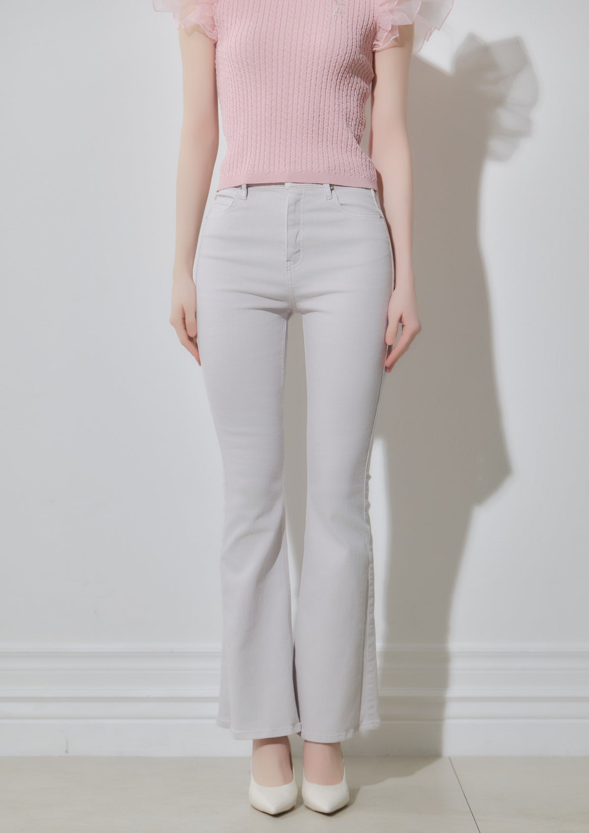 Stretch Flare Denim Pants