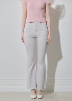 Stretch Flare Denim Pants