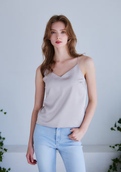 Satin cup in camisole