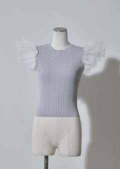 Flutter Sleeve Knit Tops