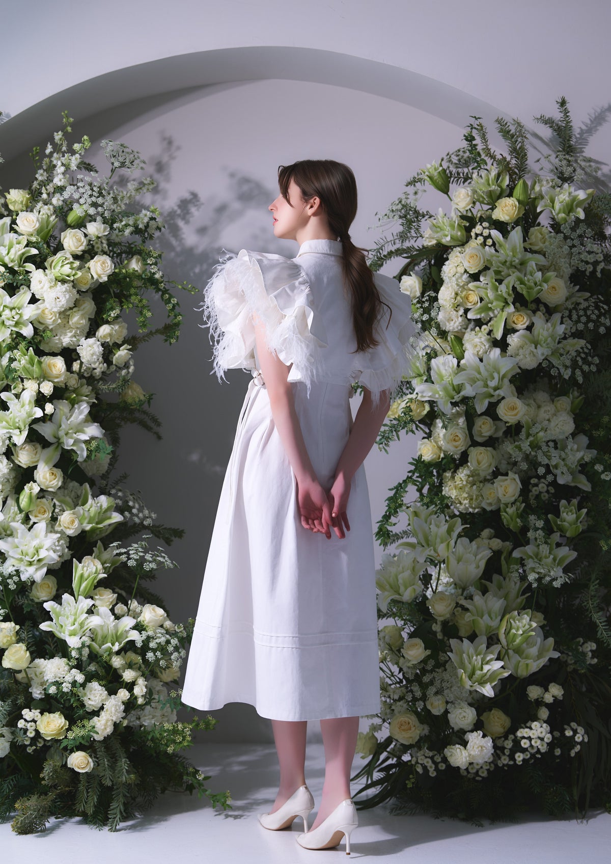 Plume Denim Dress