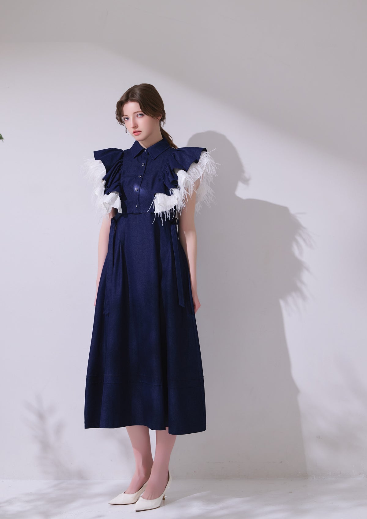 Plume Denim Dress