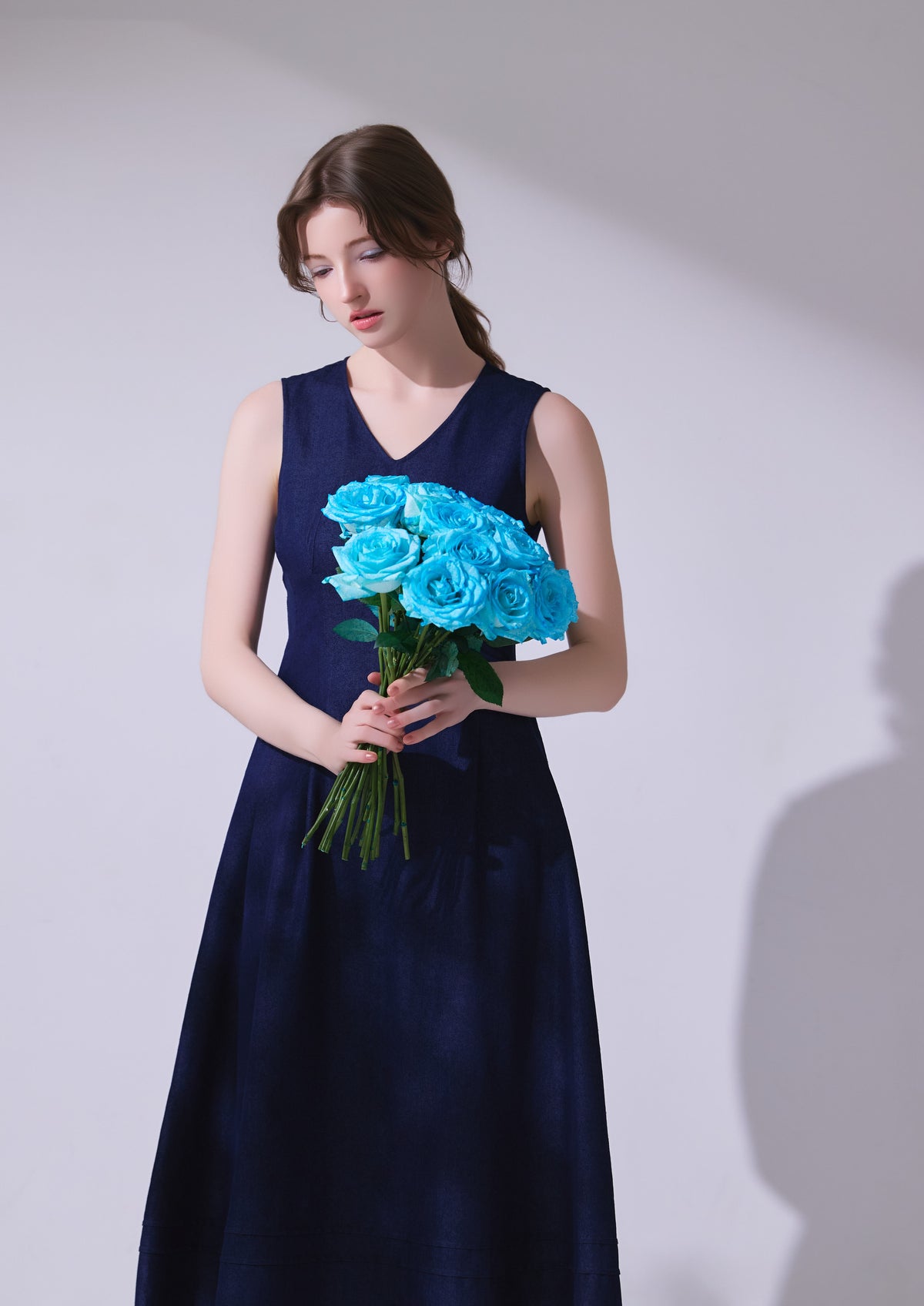 Plume Denim Dress