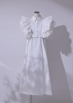 Plume Denim Dress
