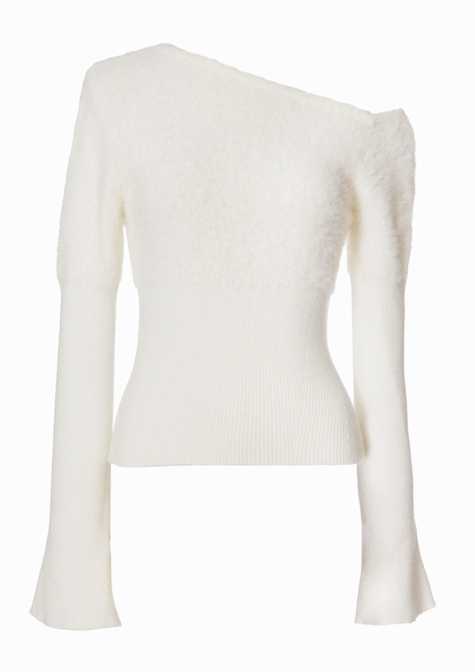 riu Shaggy arm cut knit シャギーニット ワンピース｜レディース