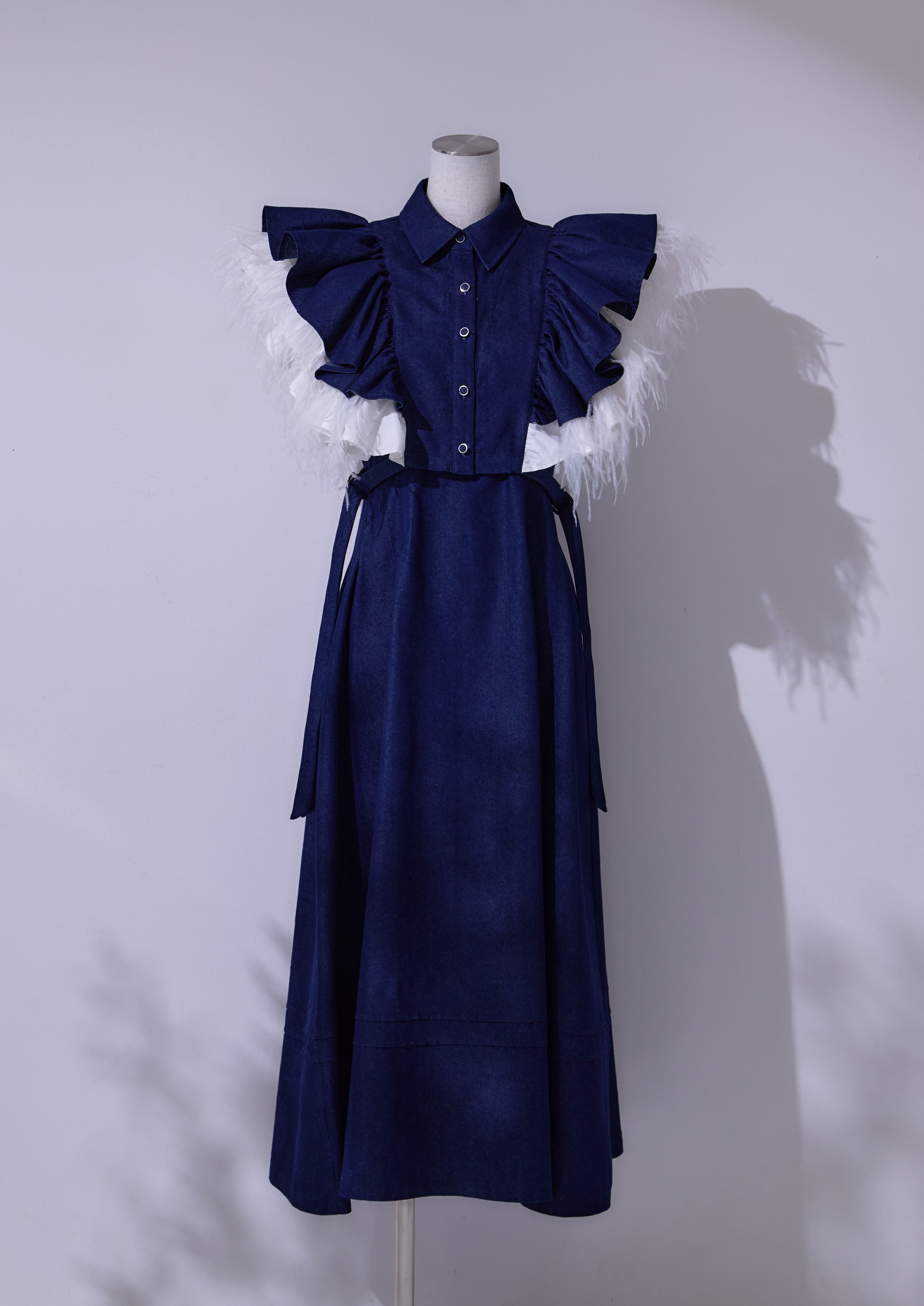 Plume Denim Dress