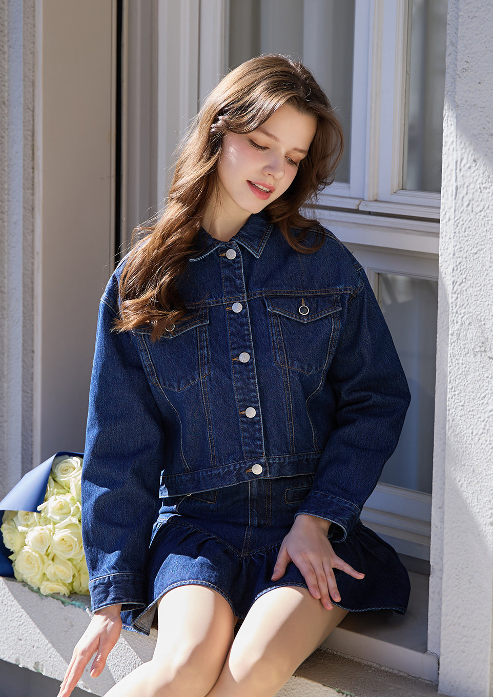 Cropped denim jacket – Riu