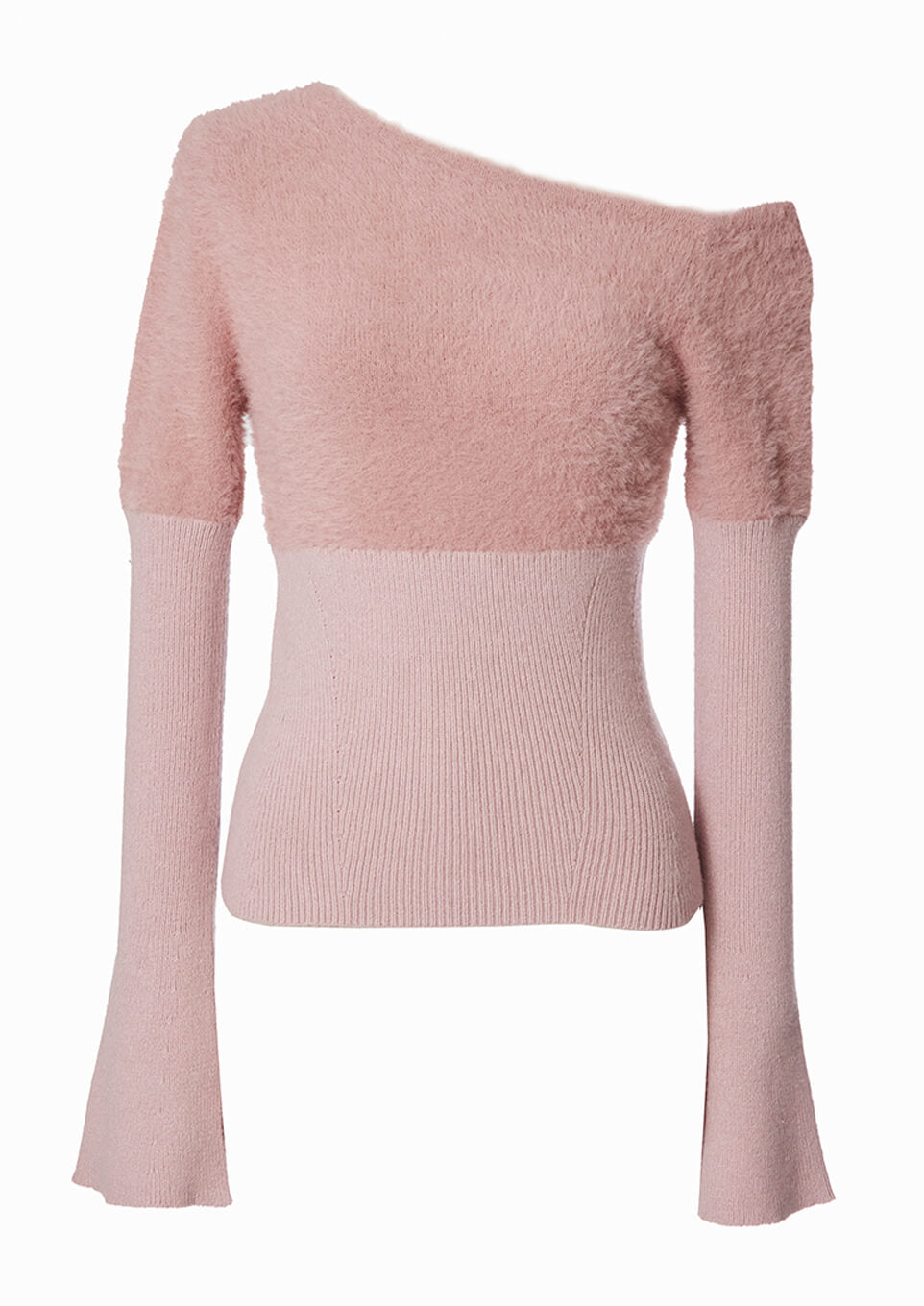 riu Shaggy arm cut knit シャギーニット ワンピース｜レディース