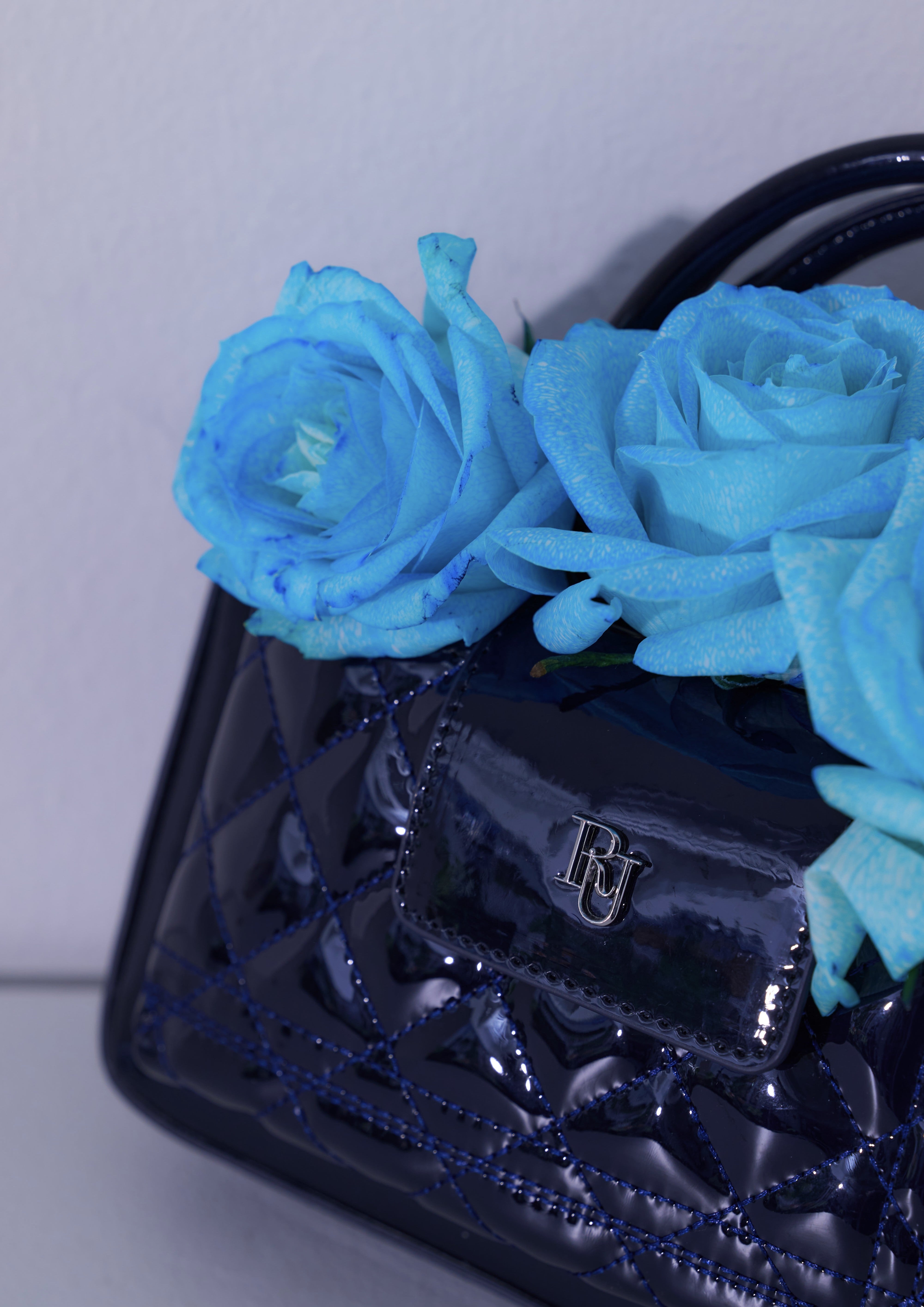 riu エナメルキルティングフォーンバック　ブラック Enamel Phone bag – Riu