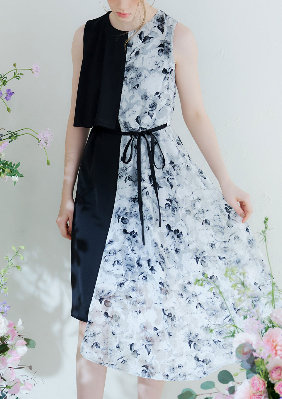 ワンピース Riu flower&marble dress ワンピース Riu Flower &marble dress Riu Flower &marble dress
