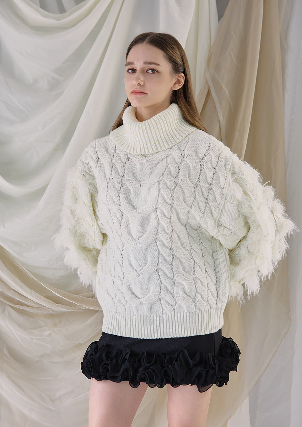 riu♡モノグラムジャガードノースリーブワンピース rちゃん riu