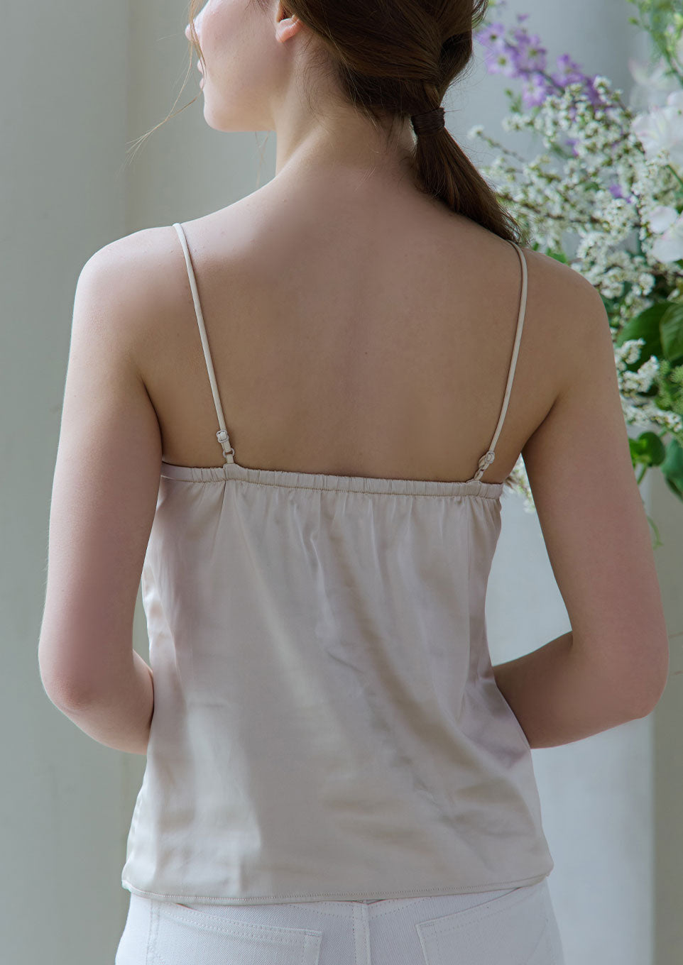 RYU KAGA リボン付きキャミソール RYU KAGA リボン付きキャミソール