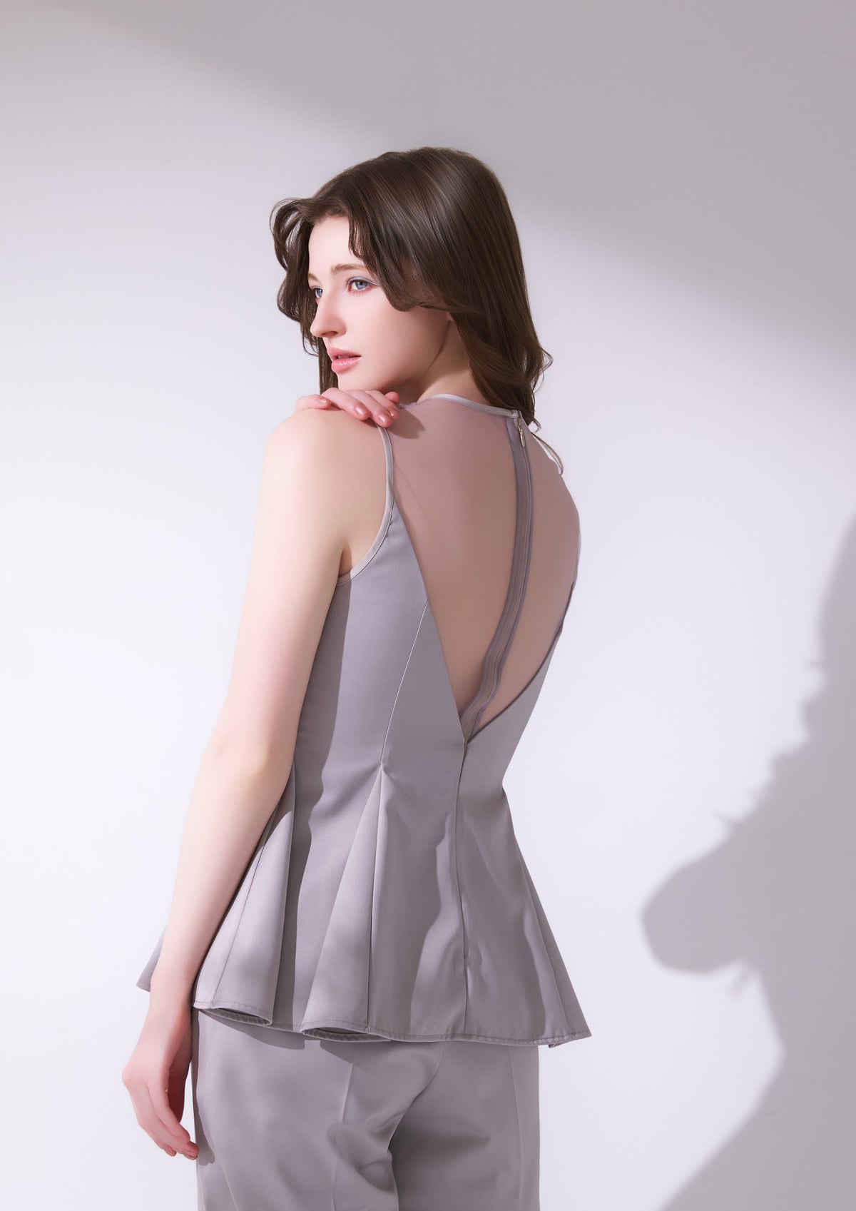 Sheer Peplum Tops
