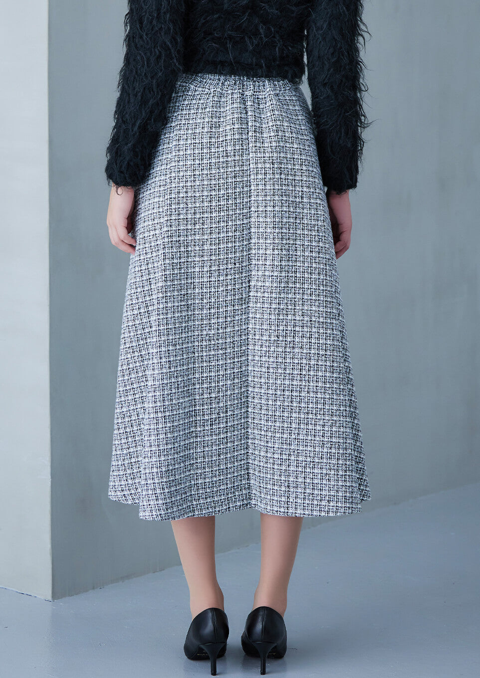 Tweed volume tack skirt – Riu 