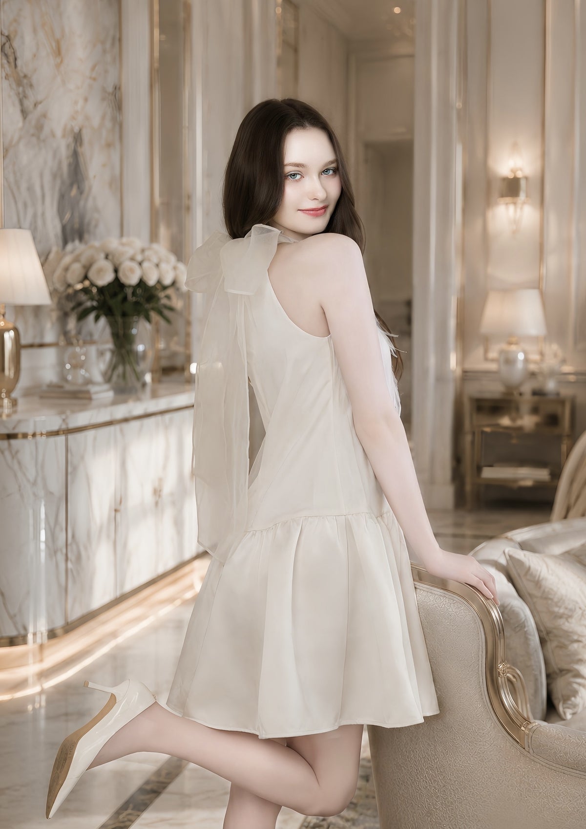 Plume Bijou Mini Dress