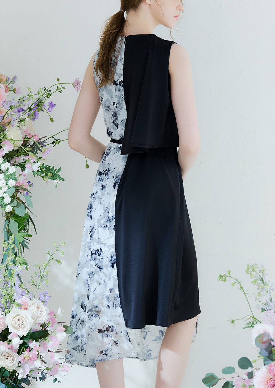 ワンピース Riu flower&marble dress ワンピース Riu Flower &marble dress Riu Flower &marble dress