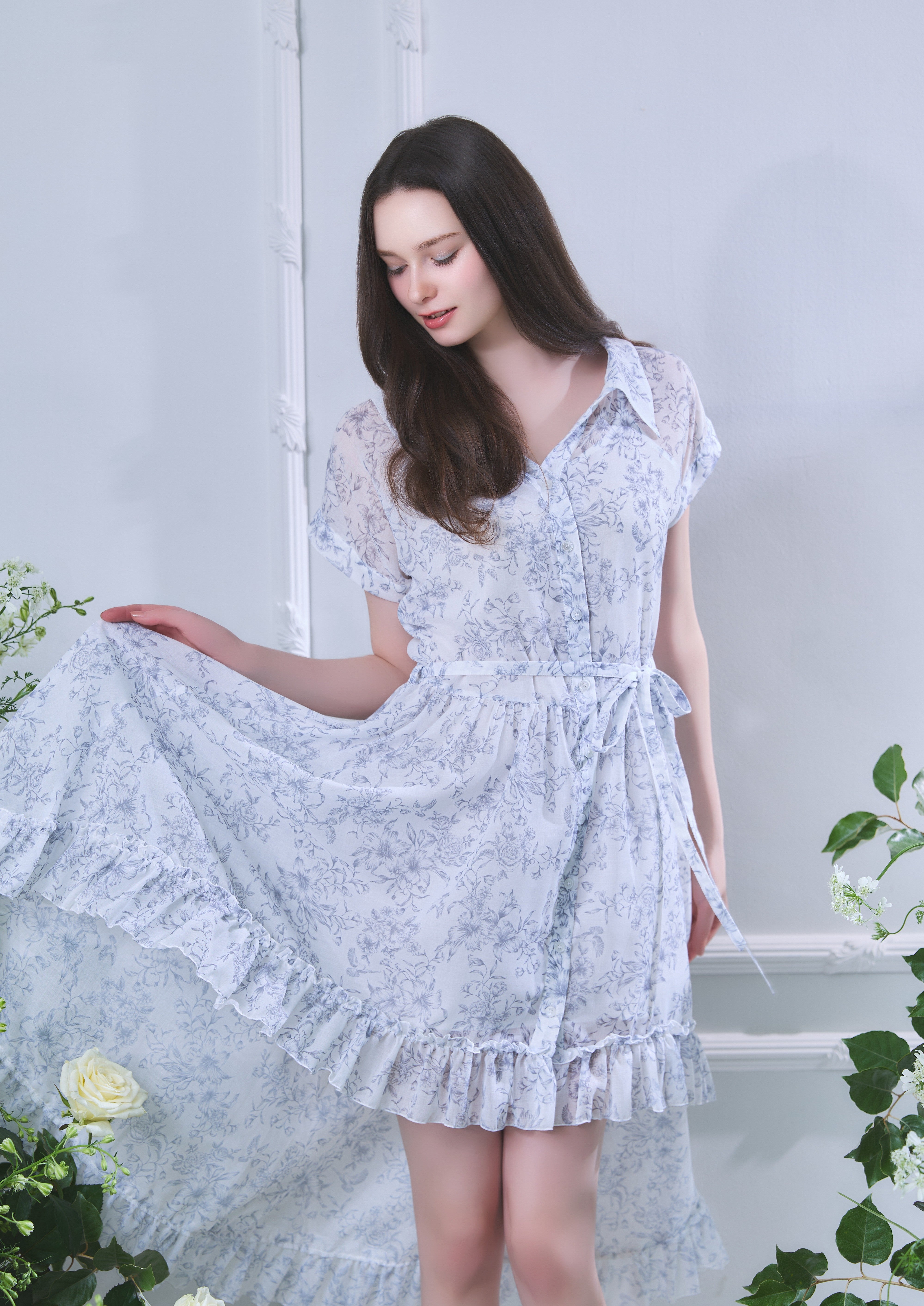 Toile de Jouy Tail Dress – Riu