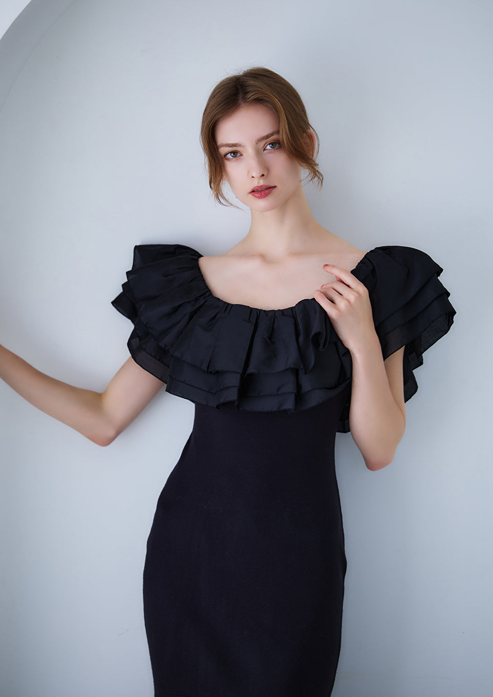 riu リウ ノースリーブ ワンピース ドレス Tweed no sleeve dress – Riu