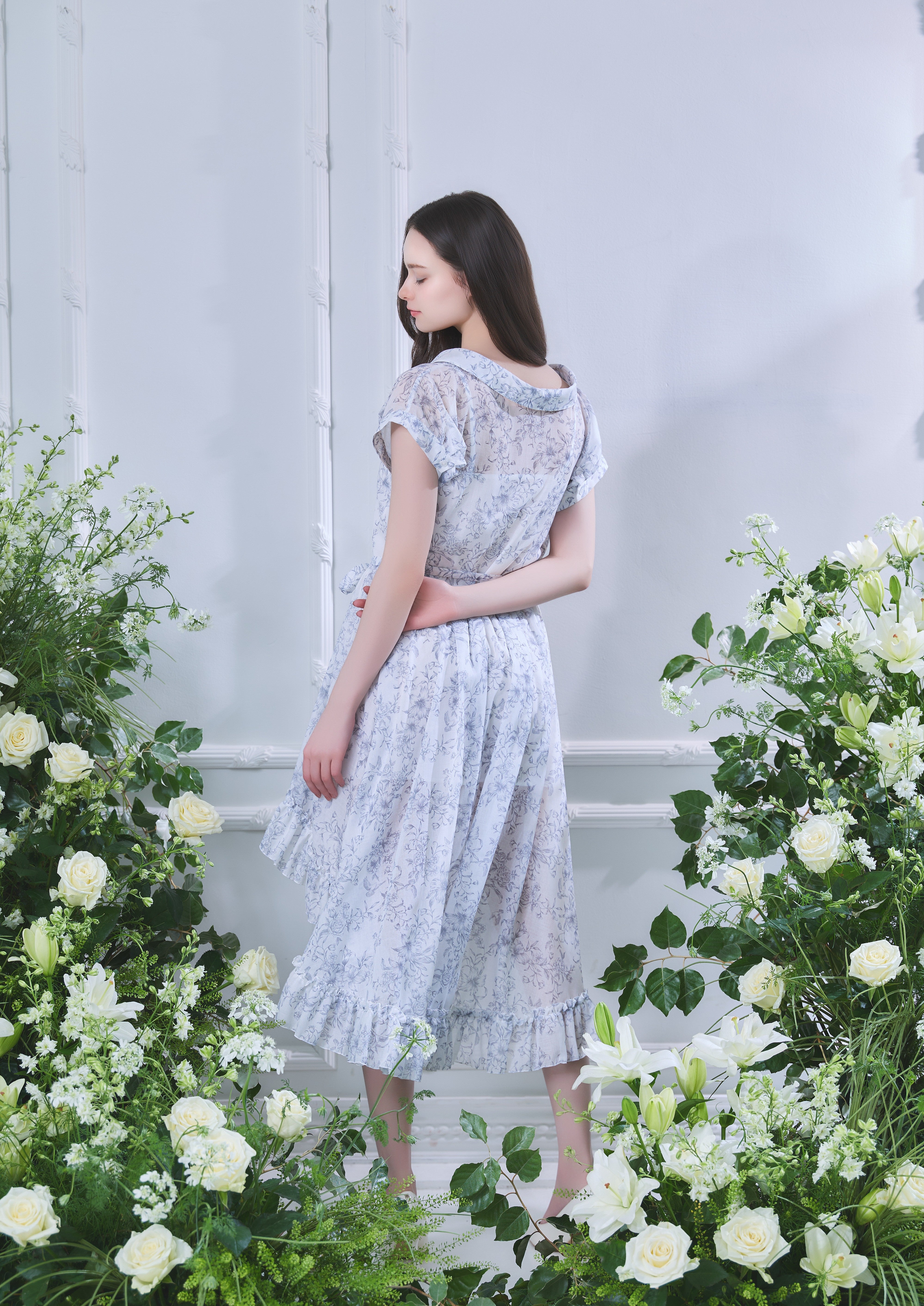 【Riu リウ】Toile de Jouy dress Toile de Jouy Tail Dress – Riu